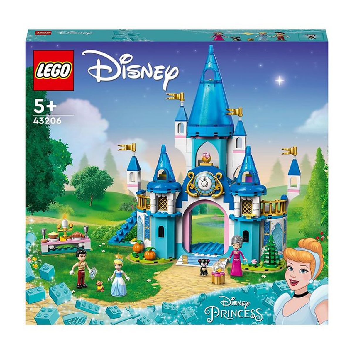 LEGO ® Disney - Askepot og Prinsens Slot 43206 - 365 Dele