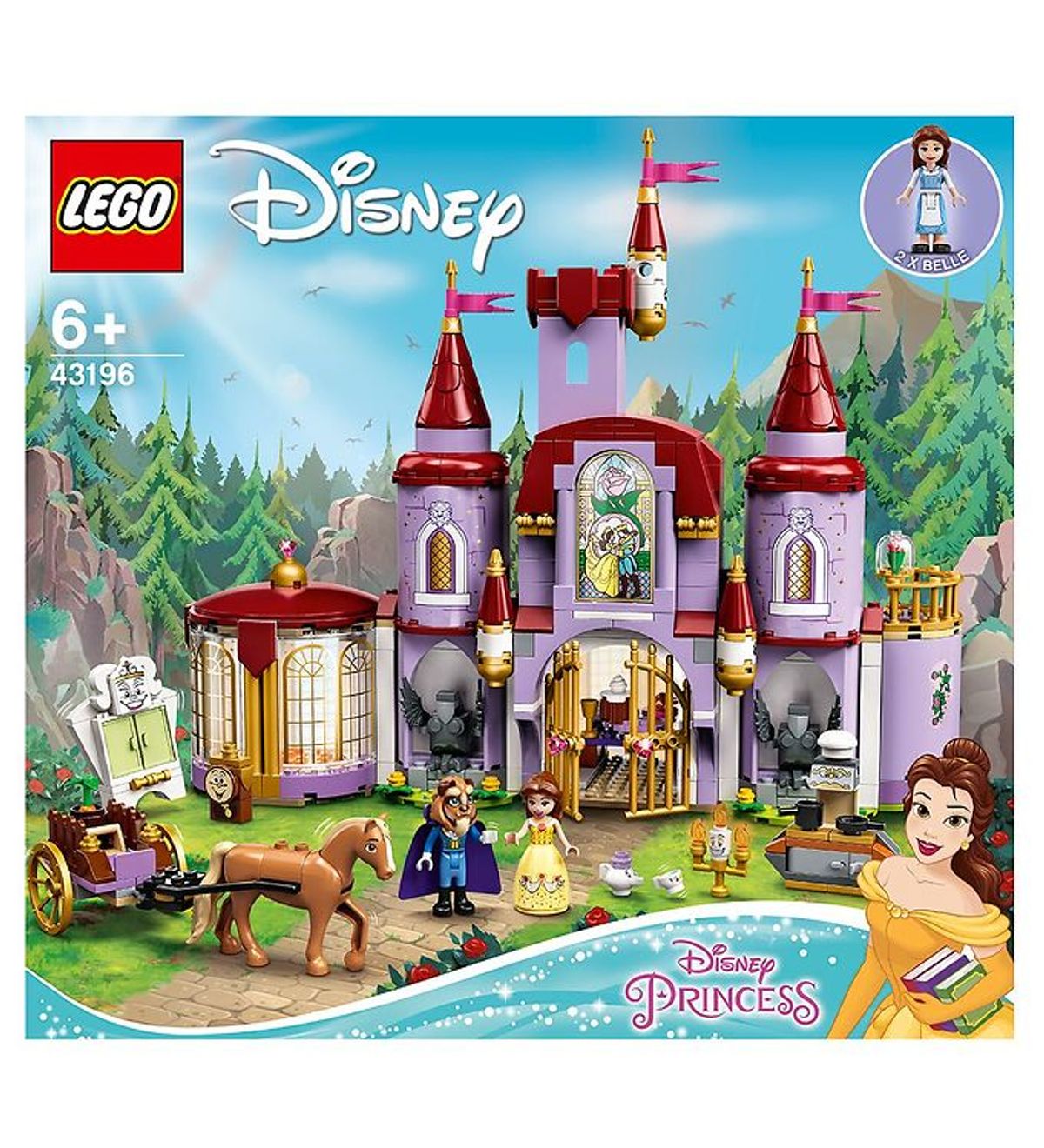 LEGO ® Disney Princess - Belle og Udyrets Slot 43196 - 505 Dele