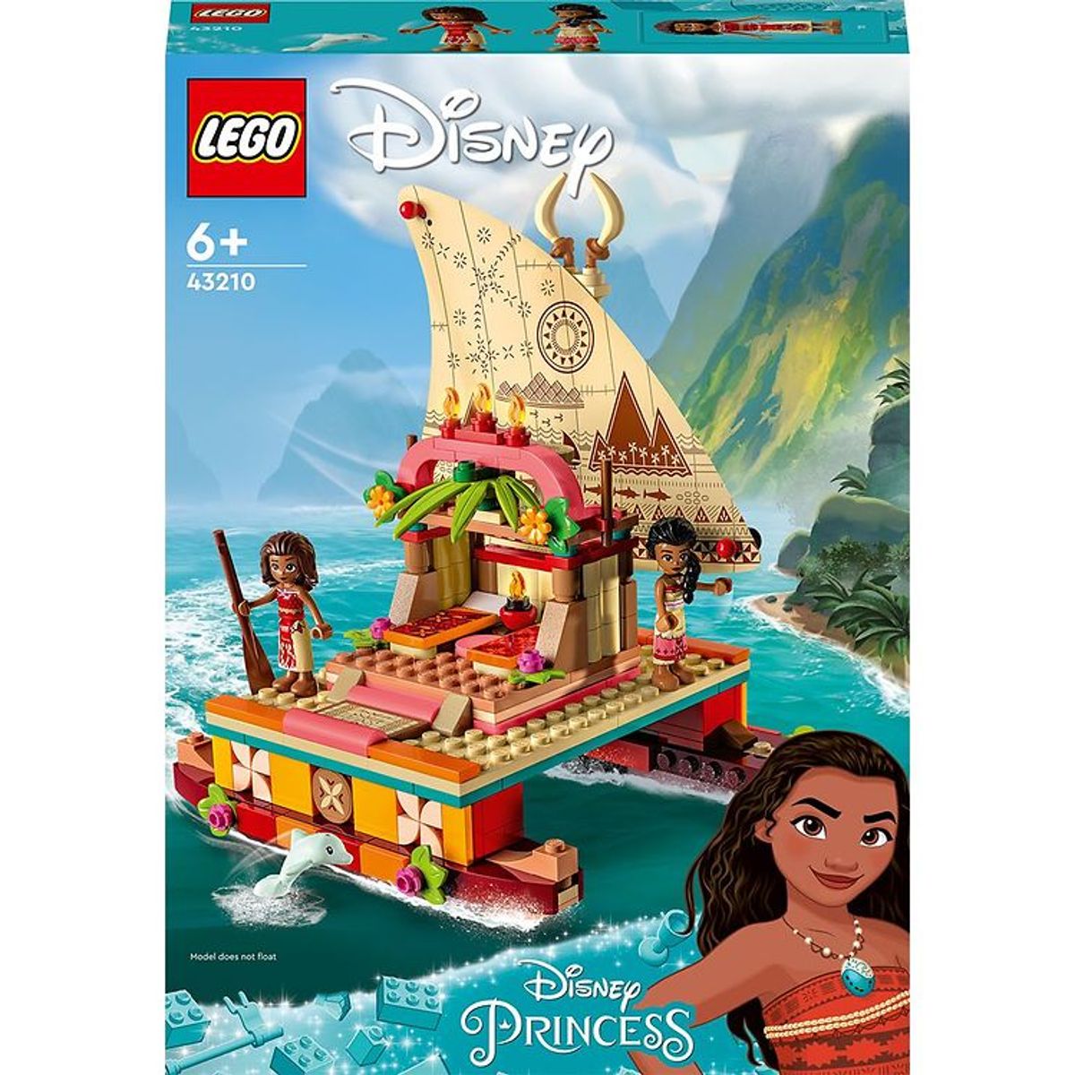 LEGO ® Disney Princess - Vaianas Vejfinderbåd 43210 - 321 Dele