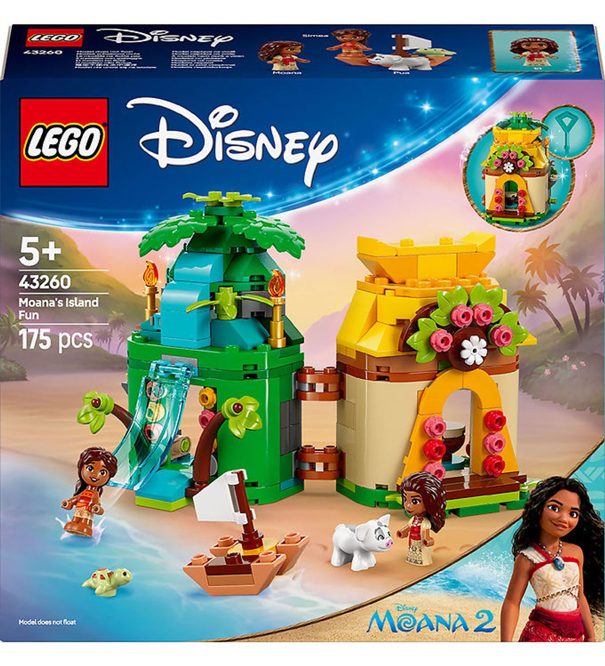 LEGO ® Disney - Vaiana 2 - Vaianas Ø-sjov 43260 - 175 Dele