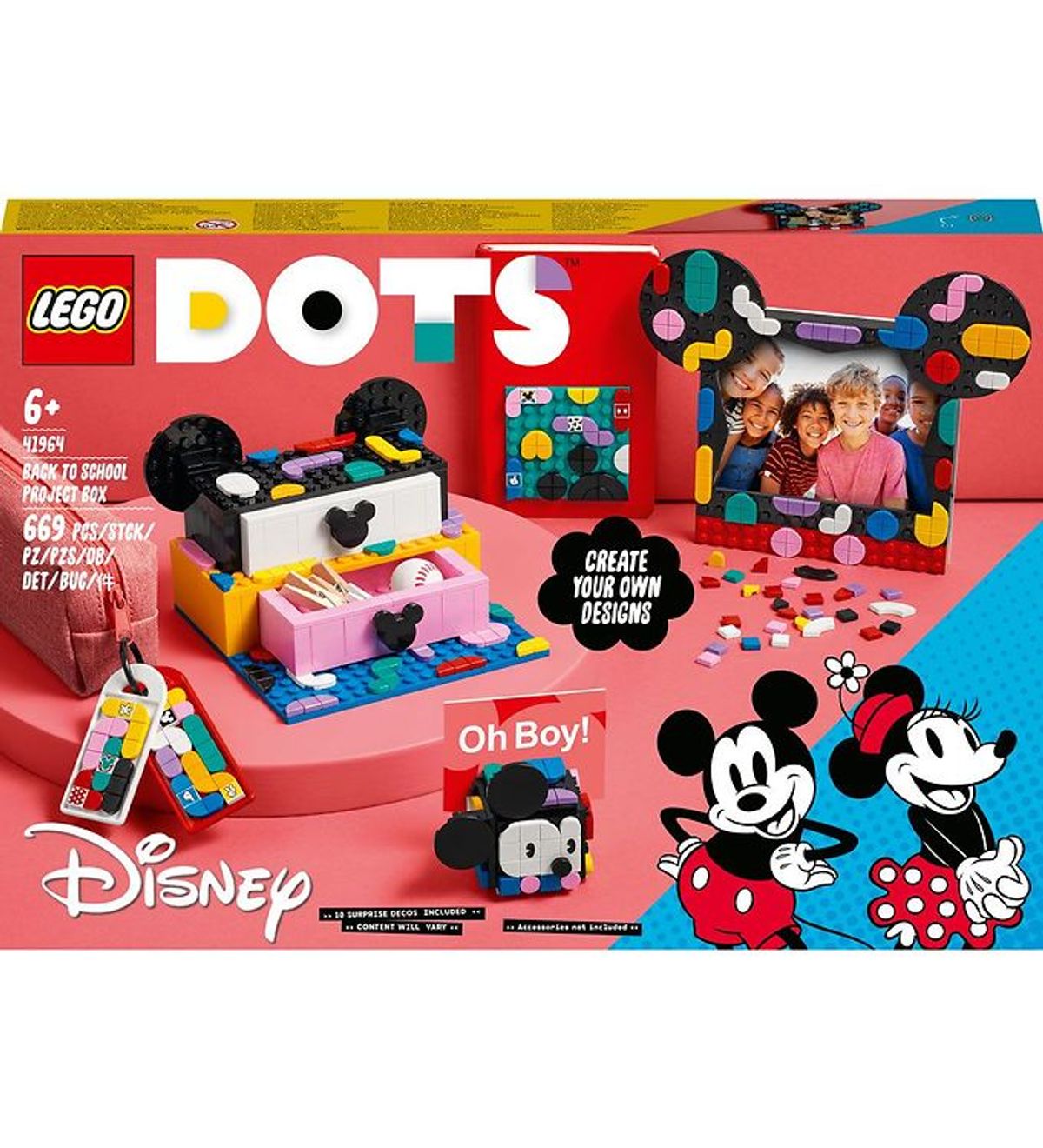 LEGO ® DOTS - Mickey Mouse Og Minnie Mouse Skolestart... 41964