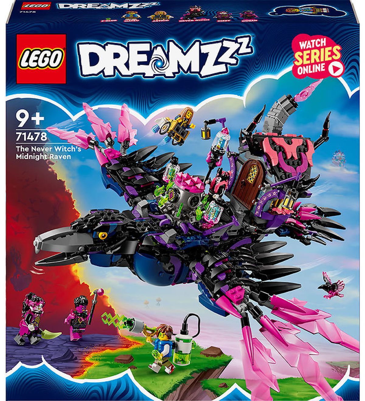 LEGO ® DREAMZzz - Aldrig-heksens Midnatsravn 71478 - 1203 Dele