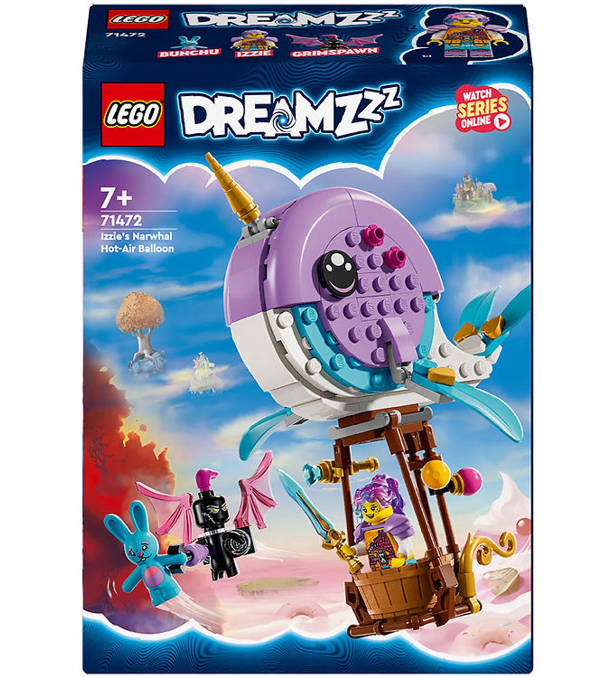 LEGO ® DREAMZzz - Izzie's Narhvalsluftballon 71472 - 156 Dele