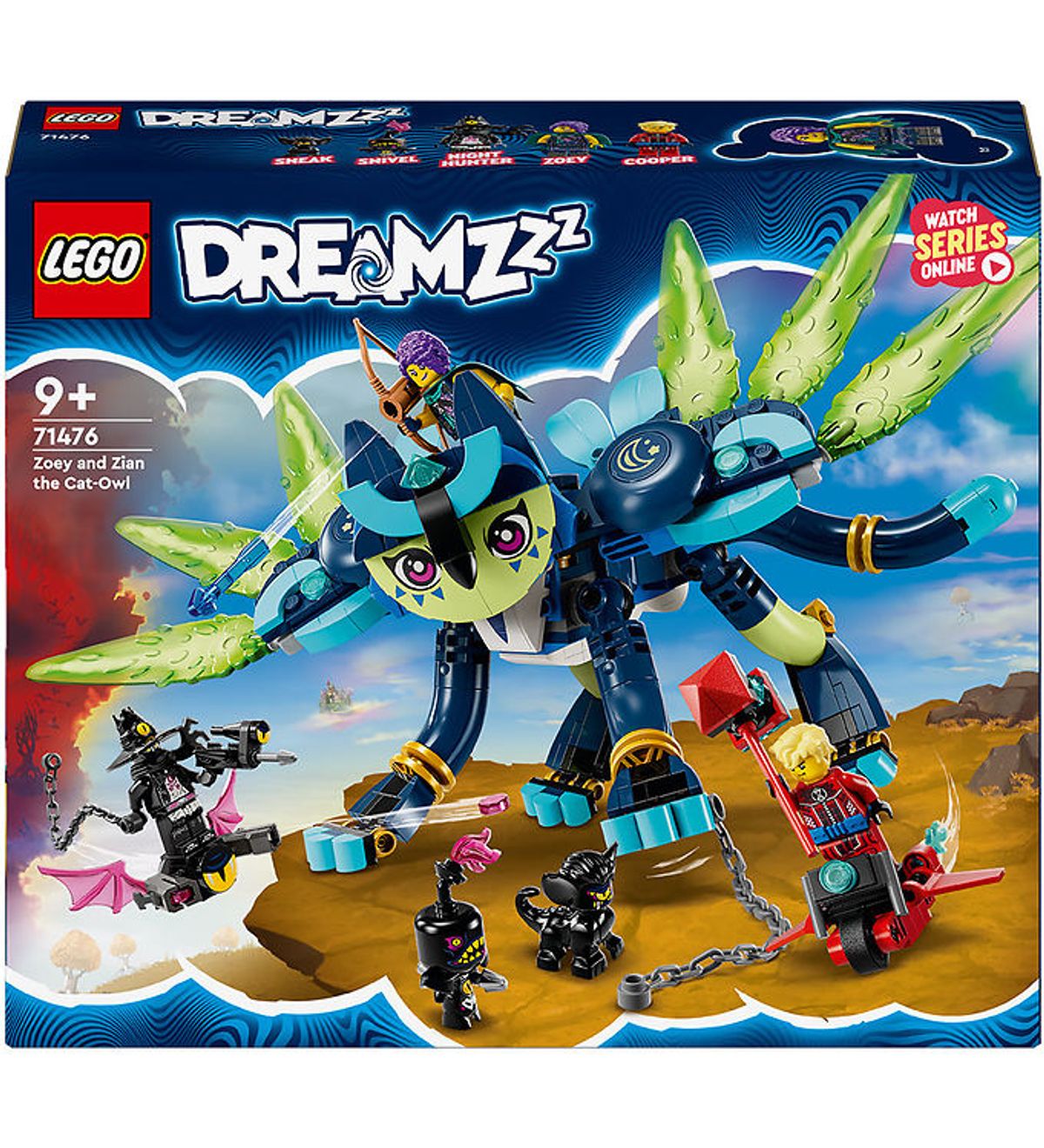 LEGO ® DREAMZzz - Zoey Og Katteuglen Zian 71476 - 437 Dele