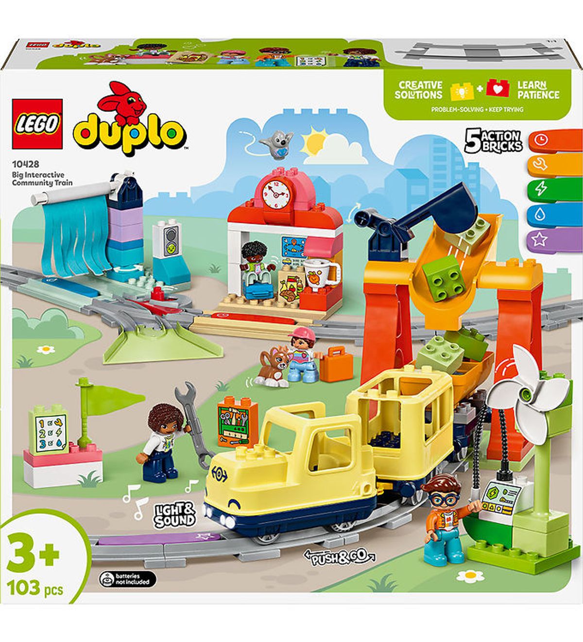 LEGO ® DUPLO - Stort Interaktivt Lokalbanetog 10428 - 103 Dele