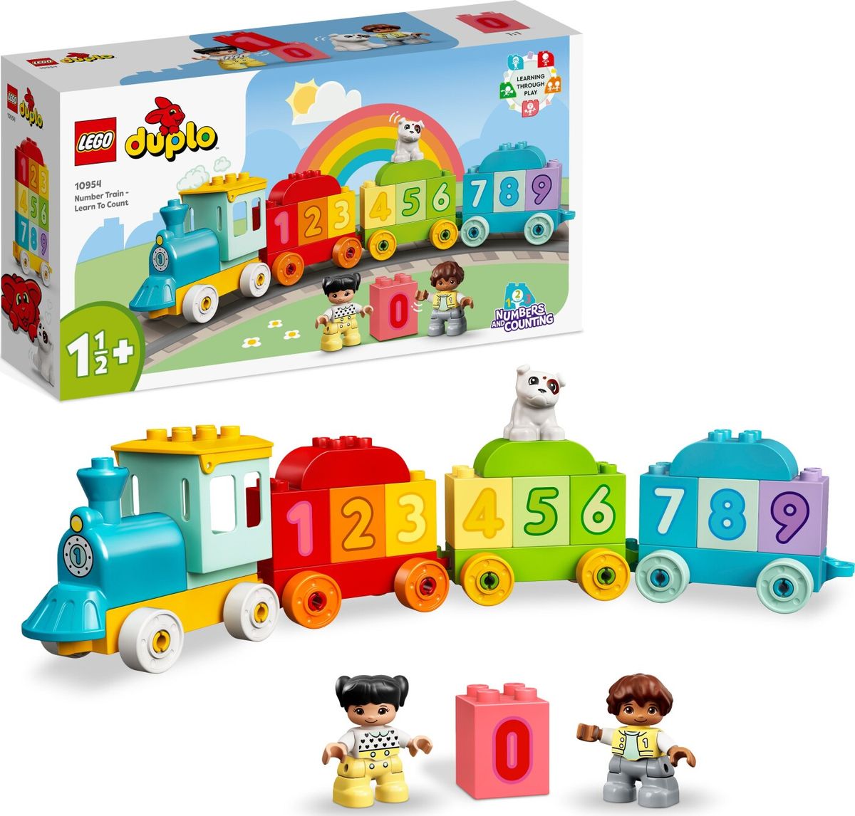 Lego Duplo - Tog Med Tal - Lær At Tælle - 10954