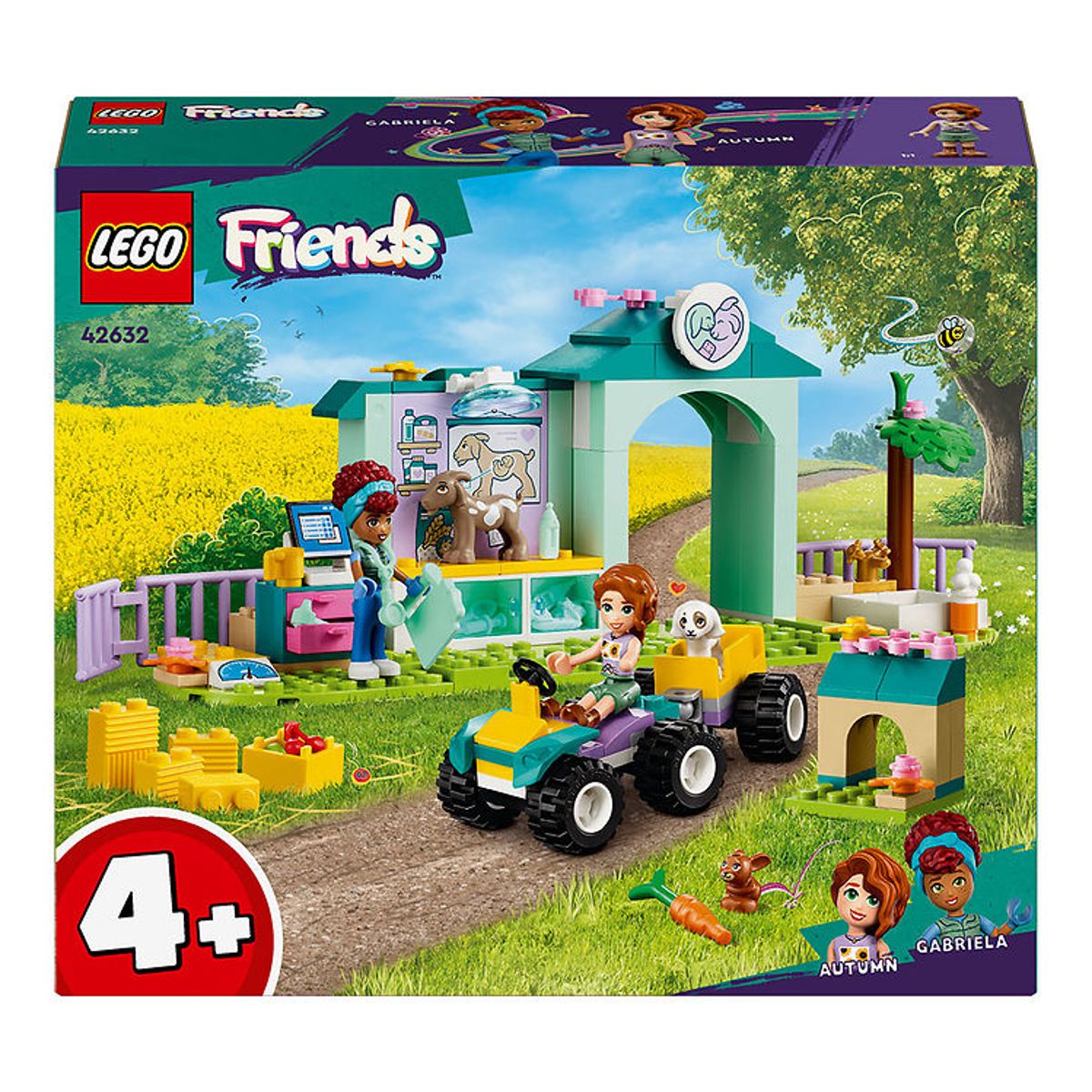 LEGO ® Friends - Dyrlægeklink For Bondegårdsdyr 42632 - 161 Dele