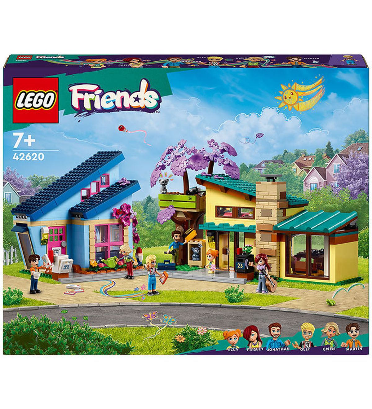 LEGO ® Friends - Olly Og Paisleys Huse 42620 - 1126 Dele