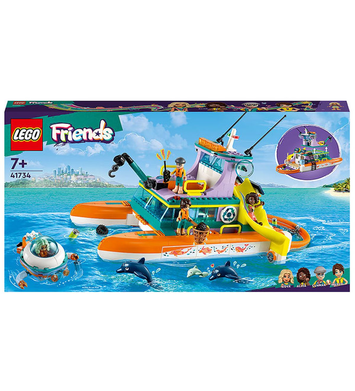 LEGO ® Friends - Redningsbåd 41734 - 717 Dele