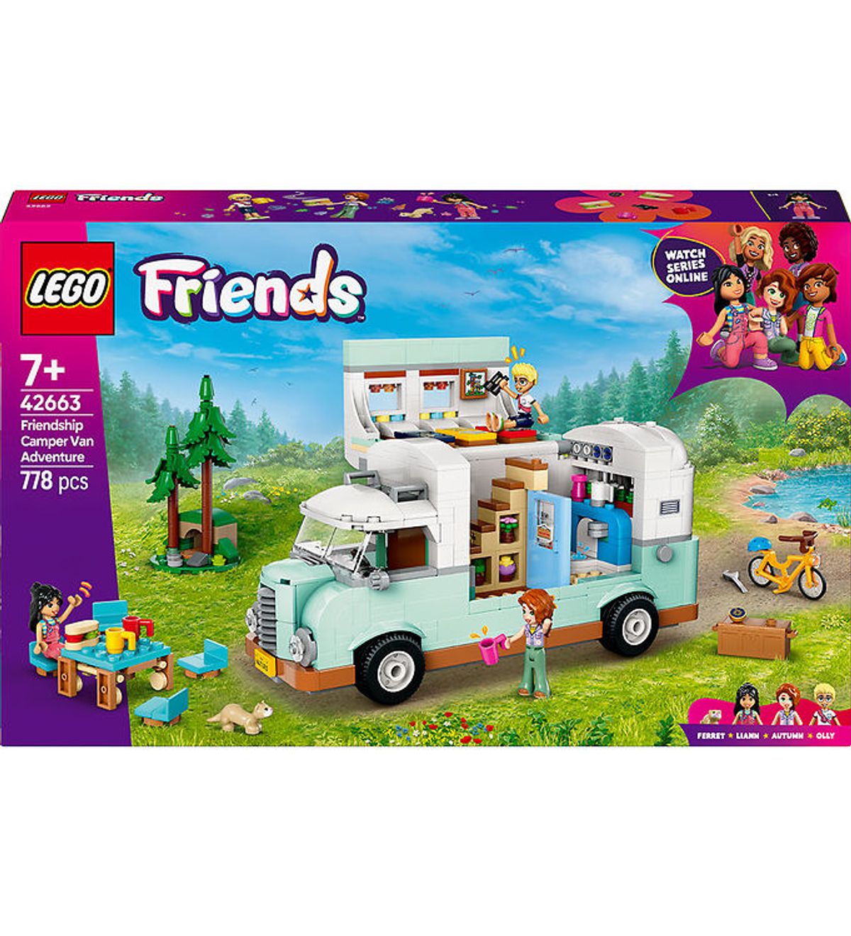 LEGO ® Friends - Venskabs-autocamper på eventyr 42663 - 778 Dele