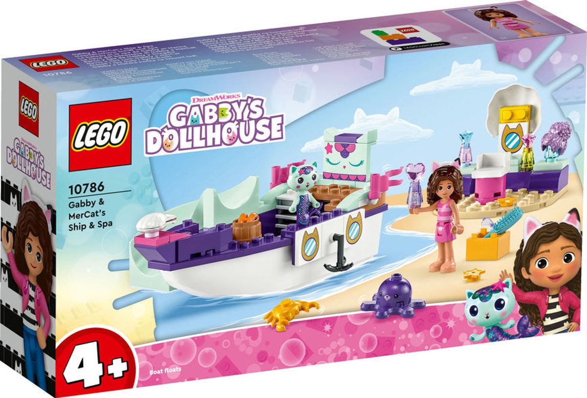 LEGO Gabby Og Havkats Skib Og Spa - Gabbys Dollhouse - Lego City - Legekammeraten.dk