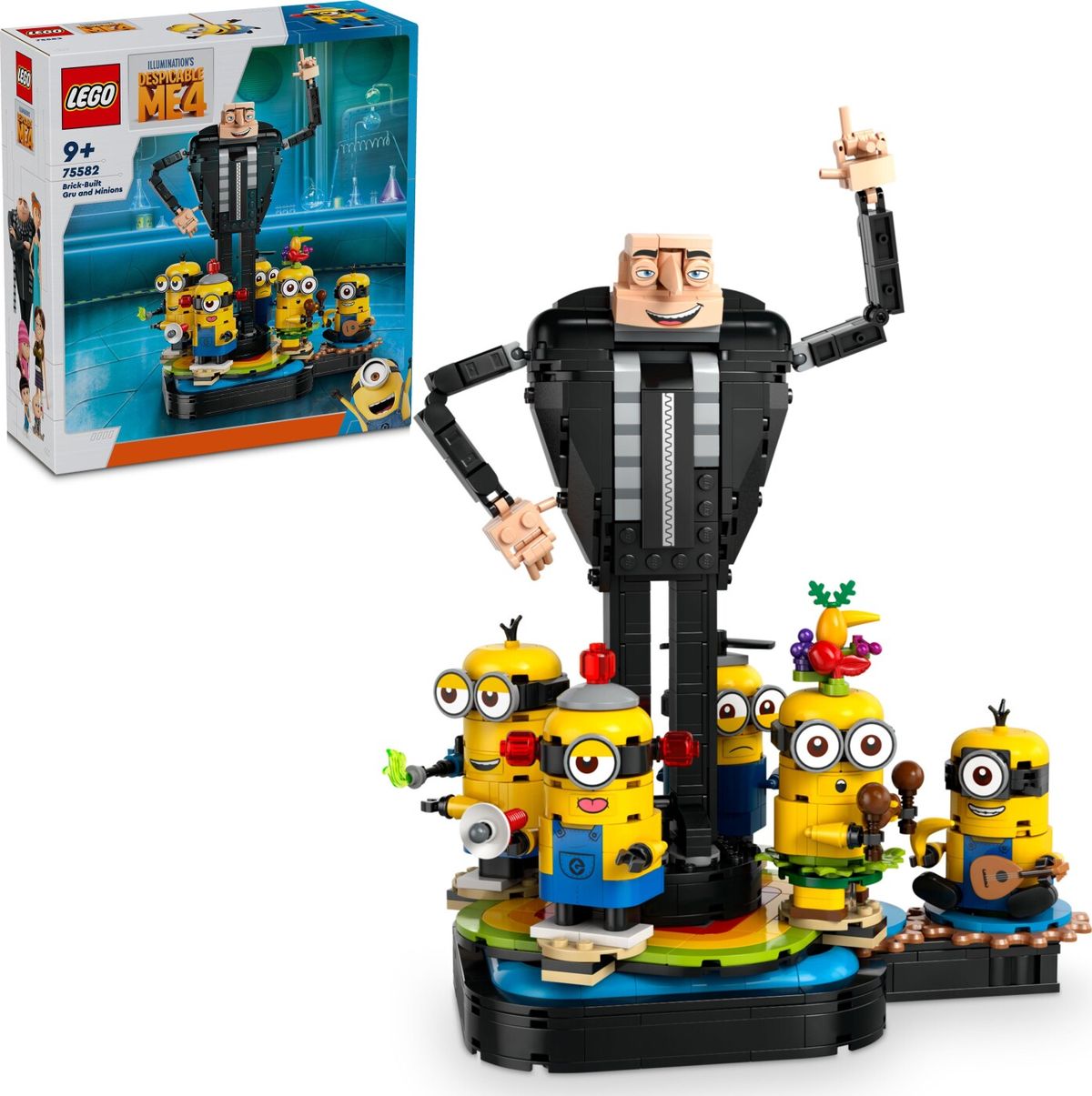 Lego Grusomme Mig 4 - Klodsbygget Gru Og Minions - 75582