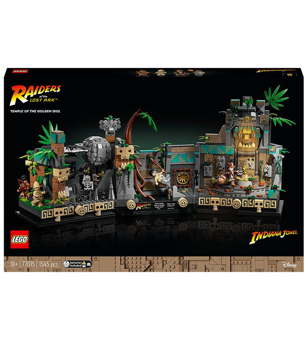 LEGO ® Indiana Jones - Den Gyldne Afguds Tempel 77015 - 1545 Dele