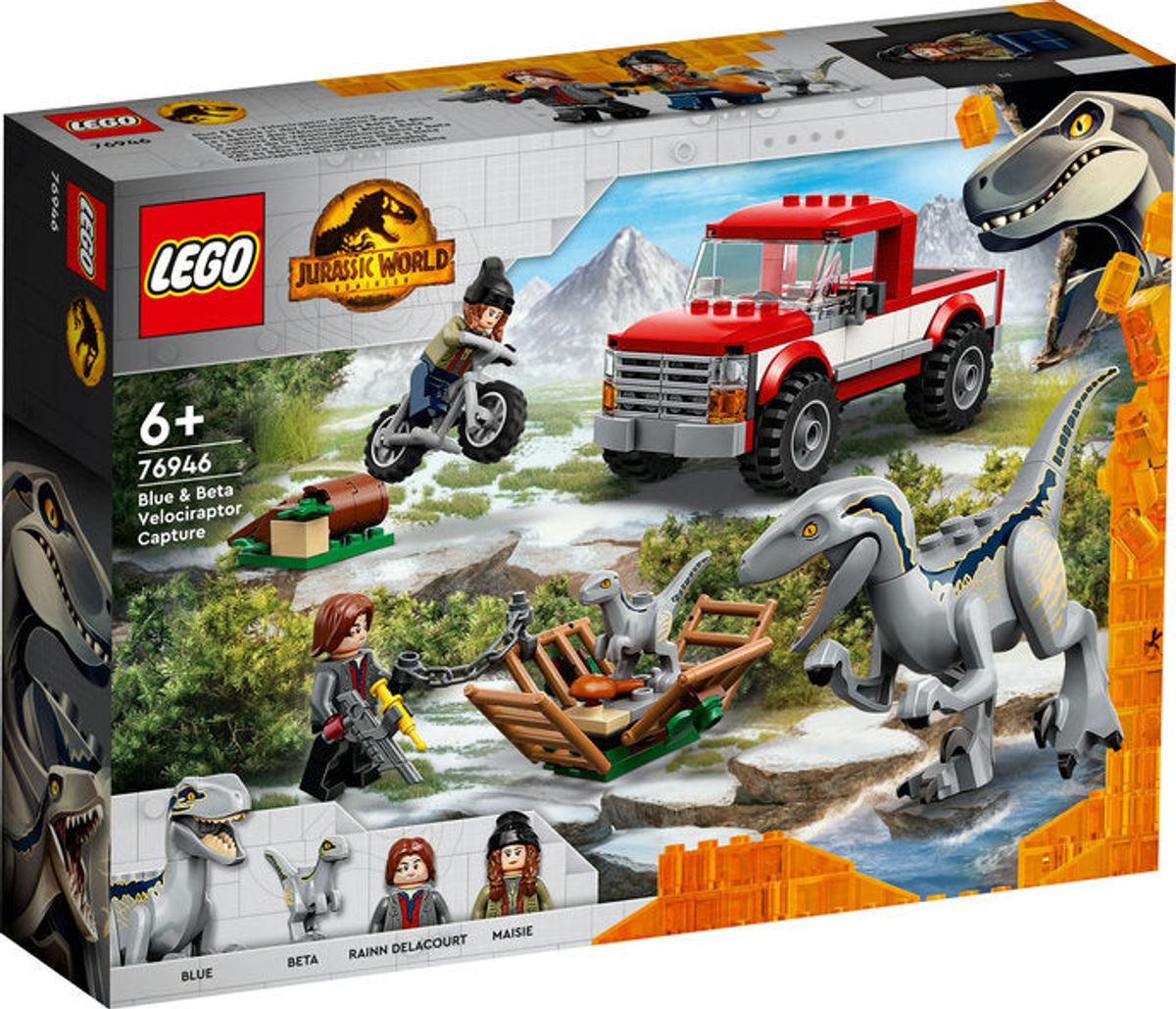 LEGO Jurassic World Blue og Beta - Velociraptor-Fangst - Lego - Legekammeraten.dk