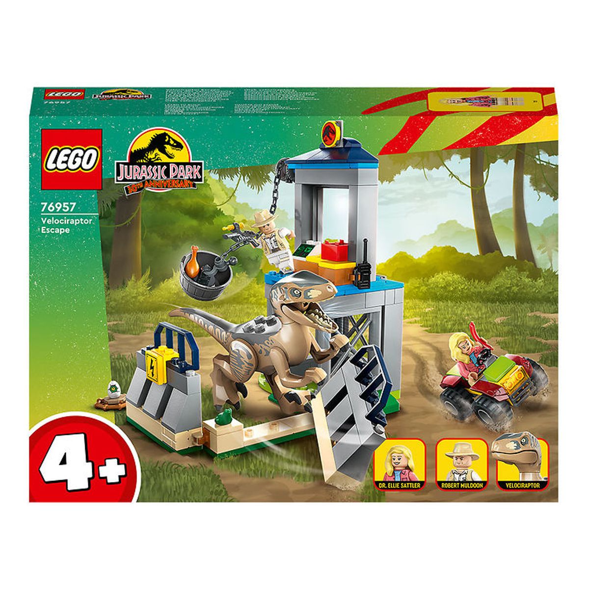 LEGO ® Jurassic World - Velociraptor-flugt 76957 - 137 Dele