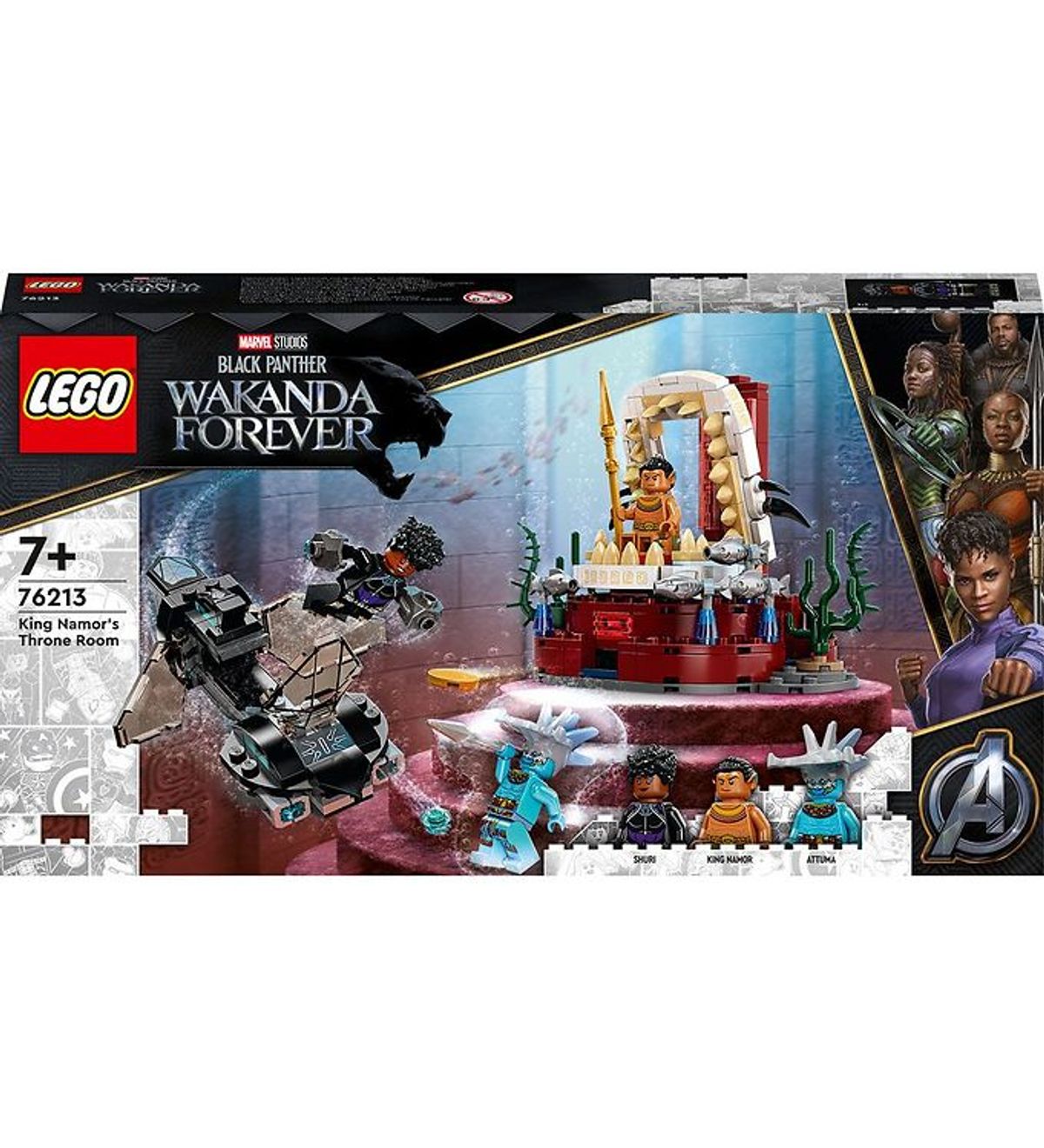 LEGO ® Marvel Black Panther - Kong Namors Tronsal 76213 - 355 Del