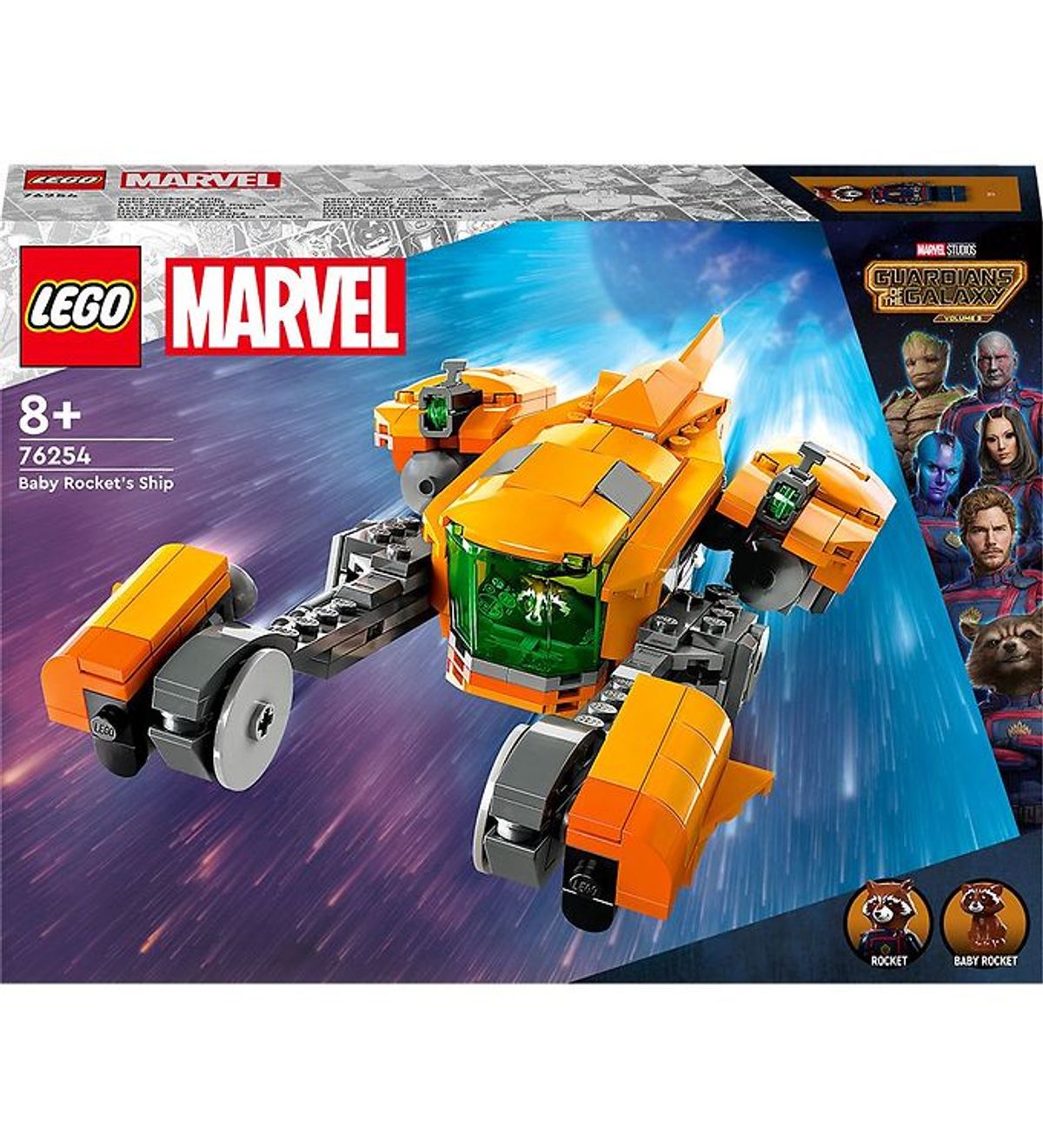 LEGO ® Marvel Guardians Of The Galaxy - Baby Rockets Skib 76254 -