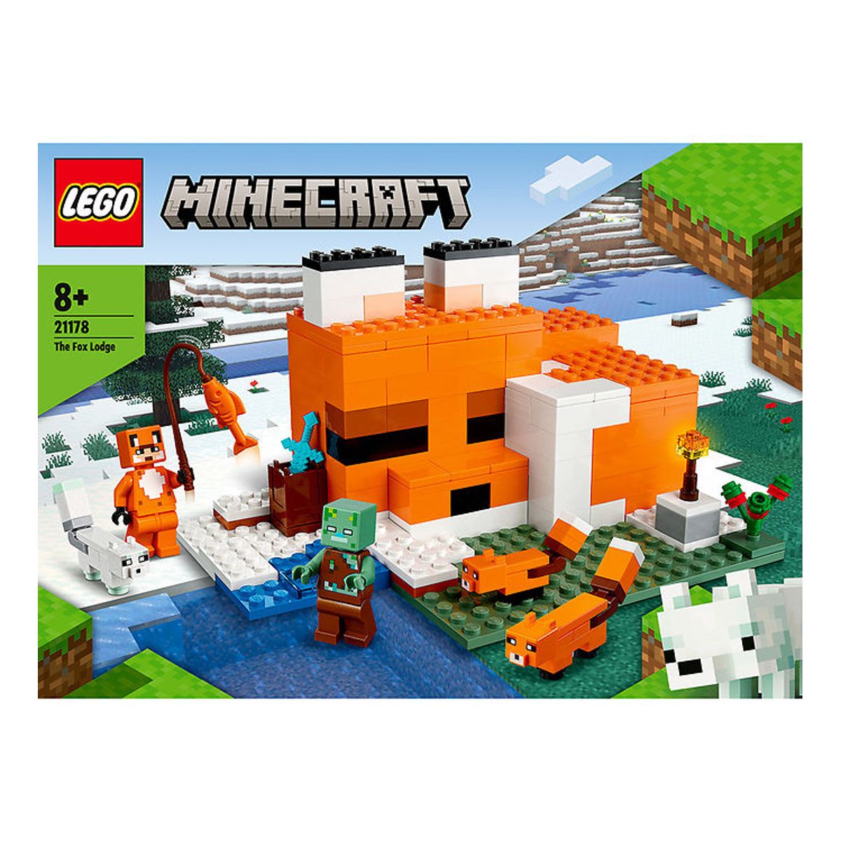 LEGO ® Minecraft - Rævehytten 21178 - 193 Dele