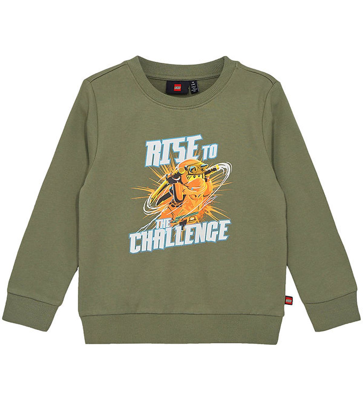 LEGO ® Ninjago Sweatshirt - LWScout 111 - Støvet Grøn m. Print