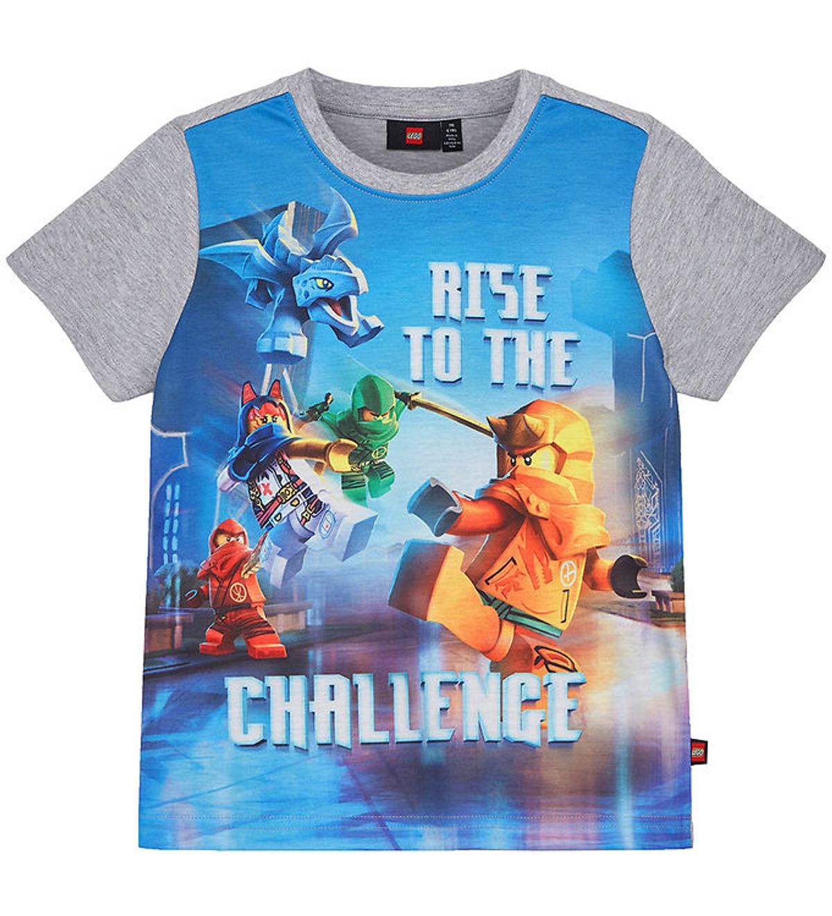 LEGO ® Ninjago T-shirt - LWTano 131 - Gråmeleret/Blå m. Print