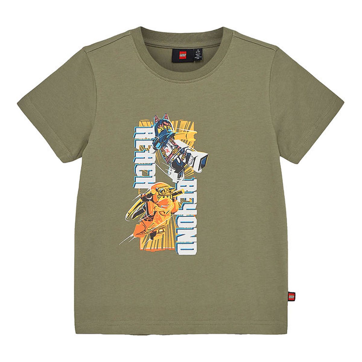 LEGO ® Ninjago T-shirt - LWTano 132 - Støvet Grøn m. Print