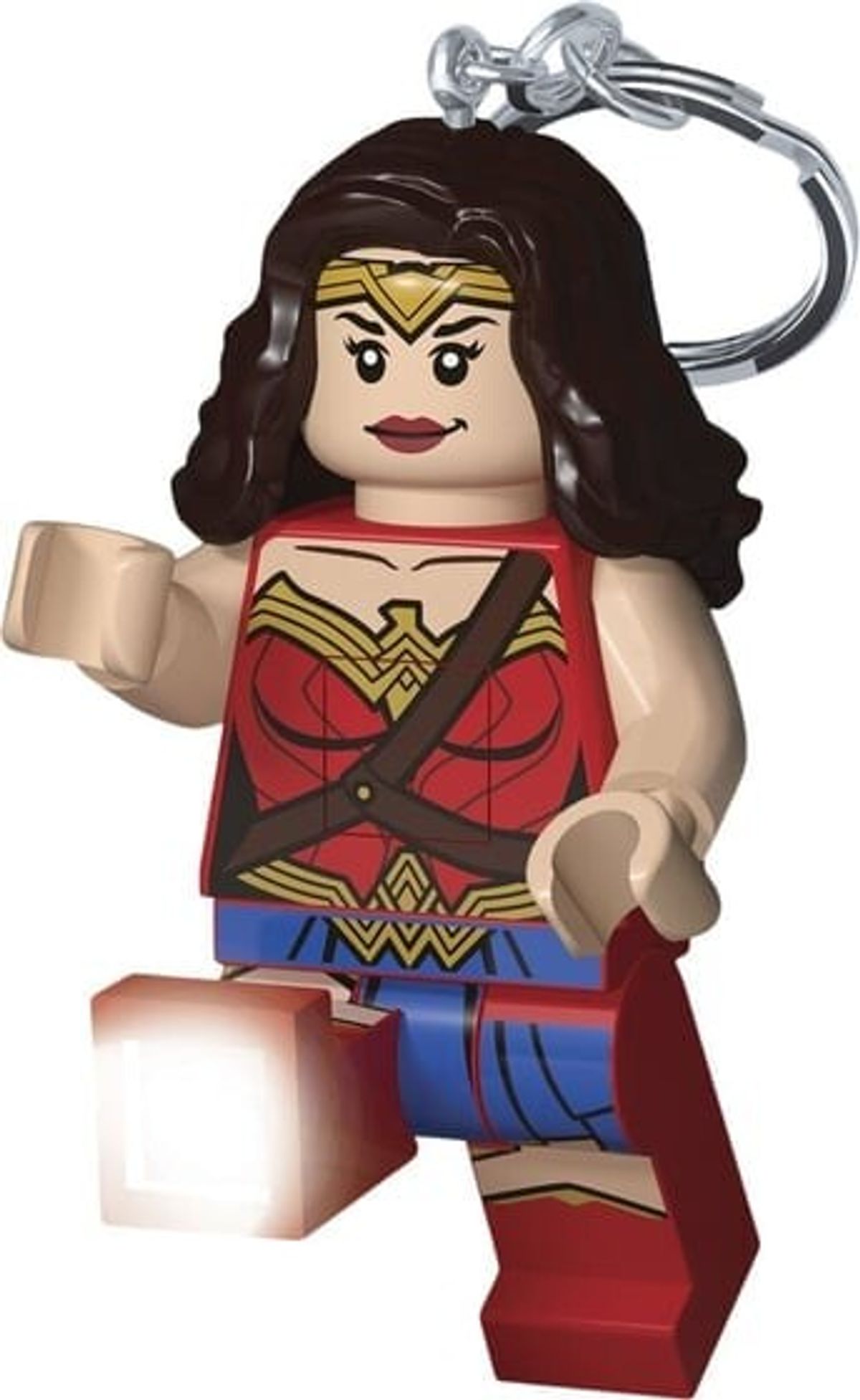 Lego - Nøglering Med Lys - Wonder Woman - Dc Comics