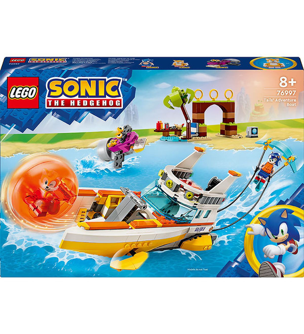 LEGO ® Sonic The Hedgehog - Tails' Actionbåd 76997 - 393 Dele