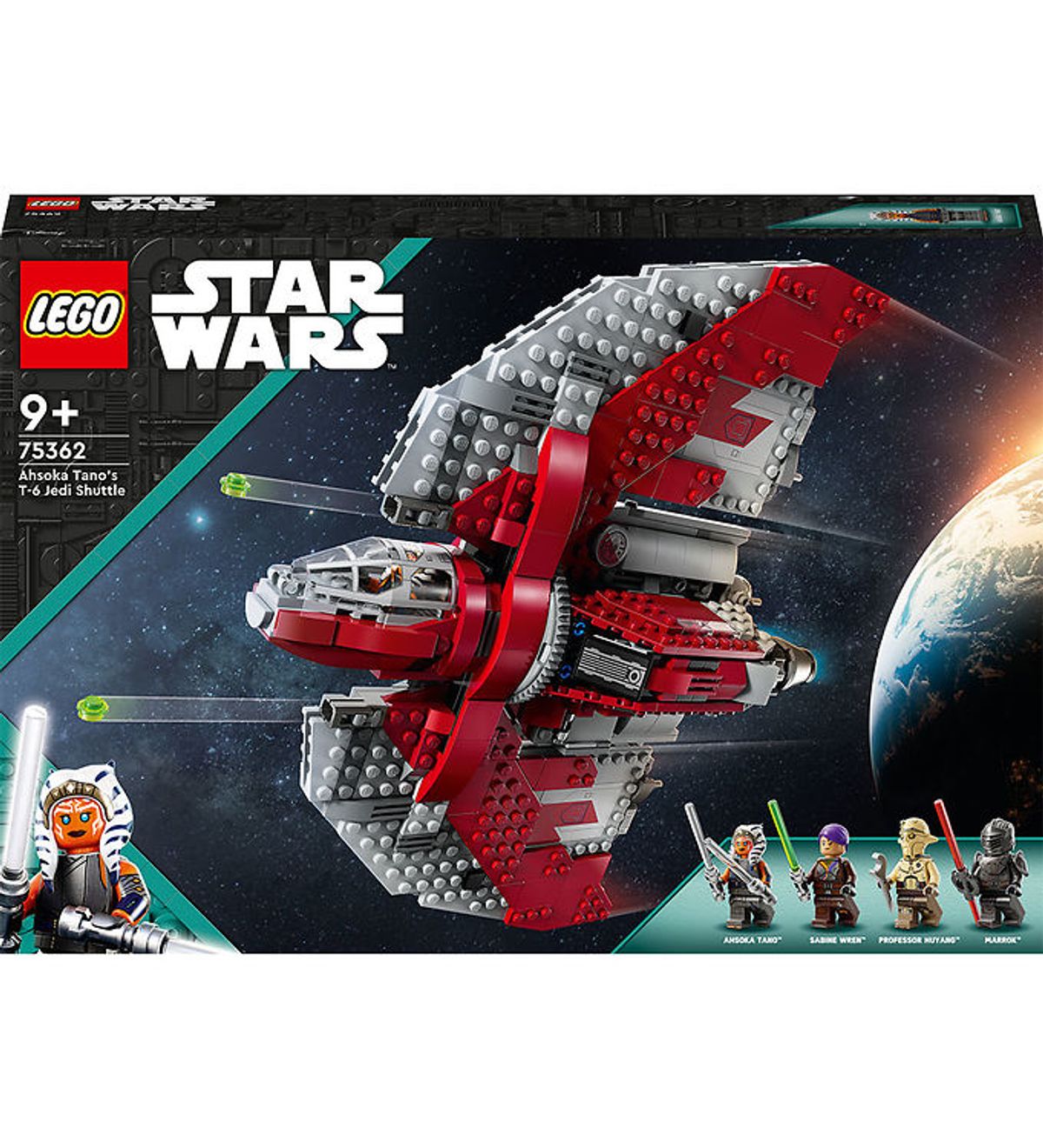 LEGO ® Star Wars - Ahsoka Tanos T-6 Jedifærge 75362 - 601 Dele