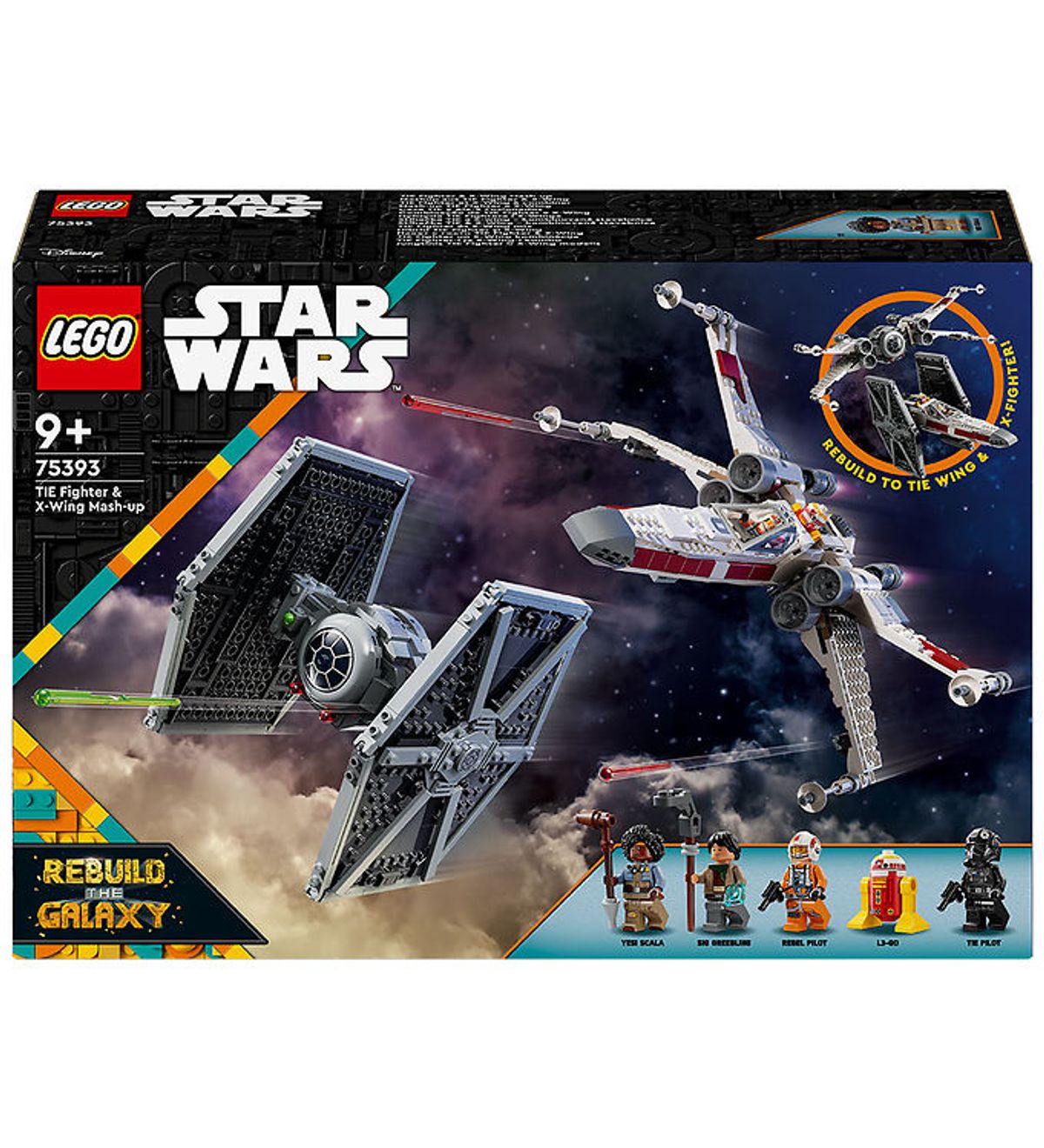 LEGO ® Star Wars - Kombimodel: TIE-jager og X-wing 75393 - 1063 D