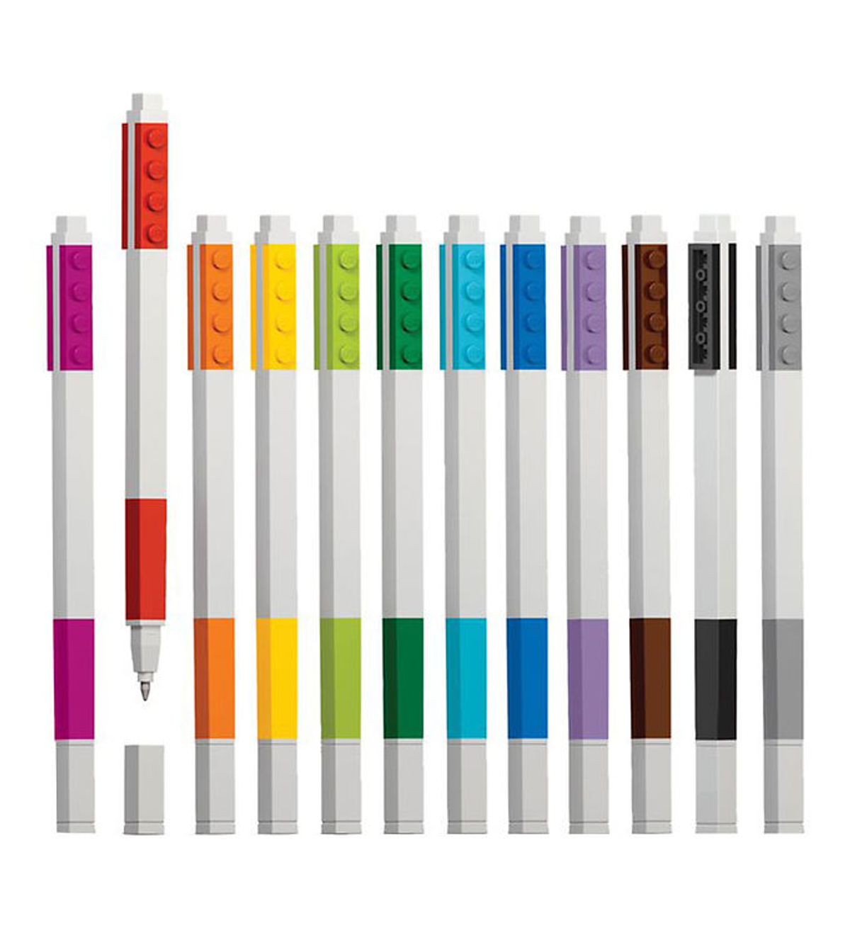 LEGO ® Stationery Gel Pens - 12-pak - Multifarvet