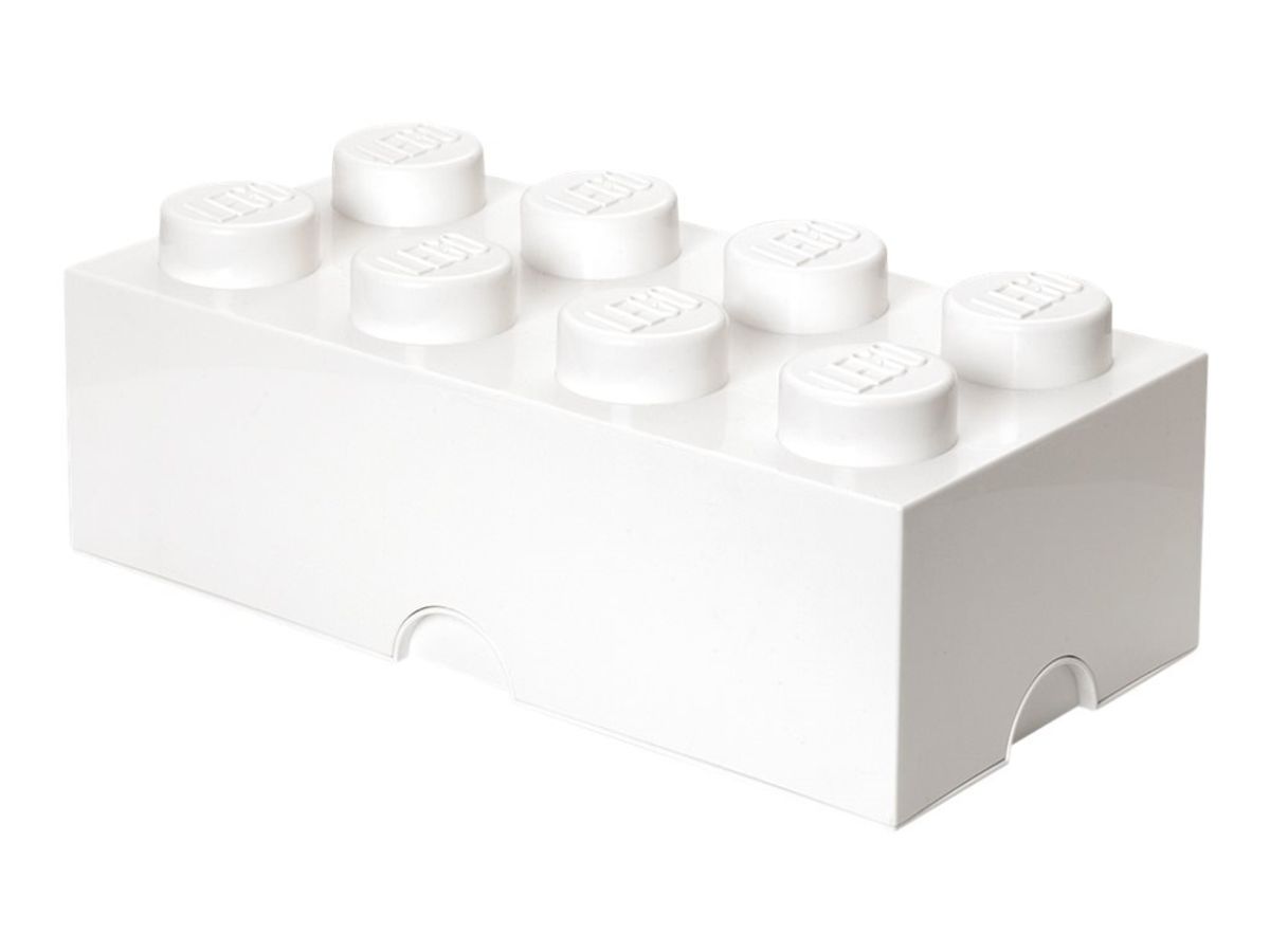 Lego Storage Brick 8 - Opbevaringsboks - Hvid