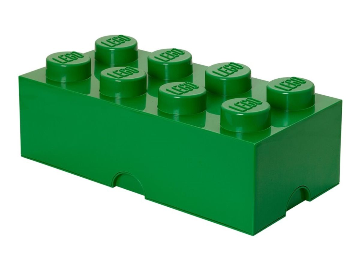 Lego Storage Brick 8 - Opbevaringsboks - Mørkegrøn