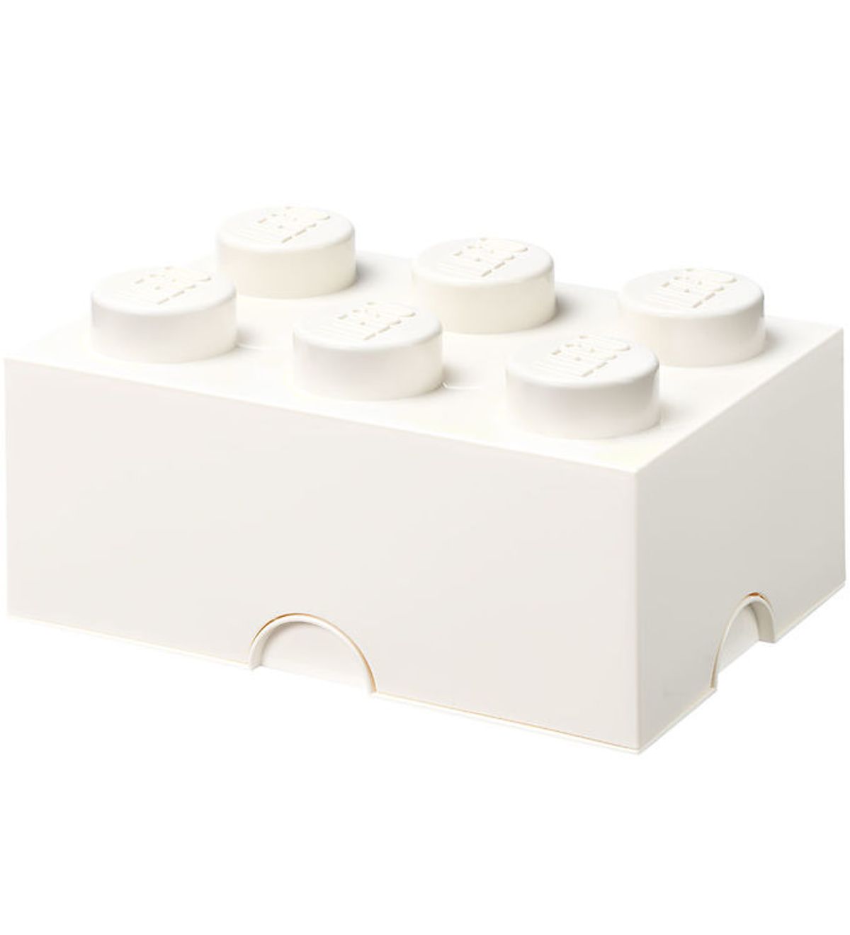 LEGO ® Storage Opbevaringsboks - 6 Knopper - 37,5x25x18 - Hvid