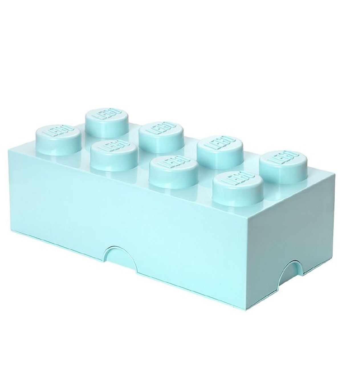 LEGO ® Storage Opbevaringsboks - 8 Knopper - 50x25x18 - Aqua Ligh