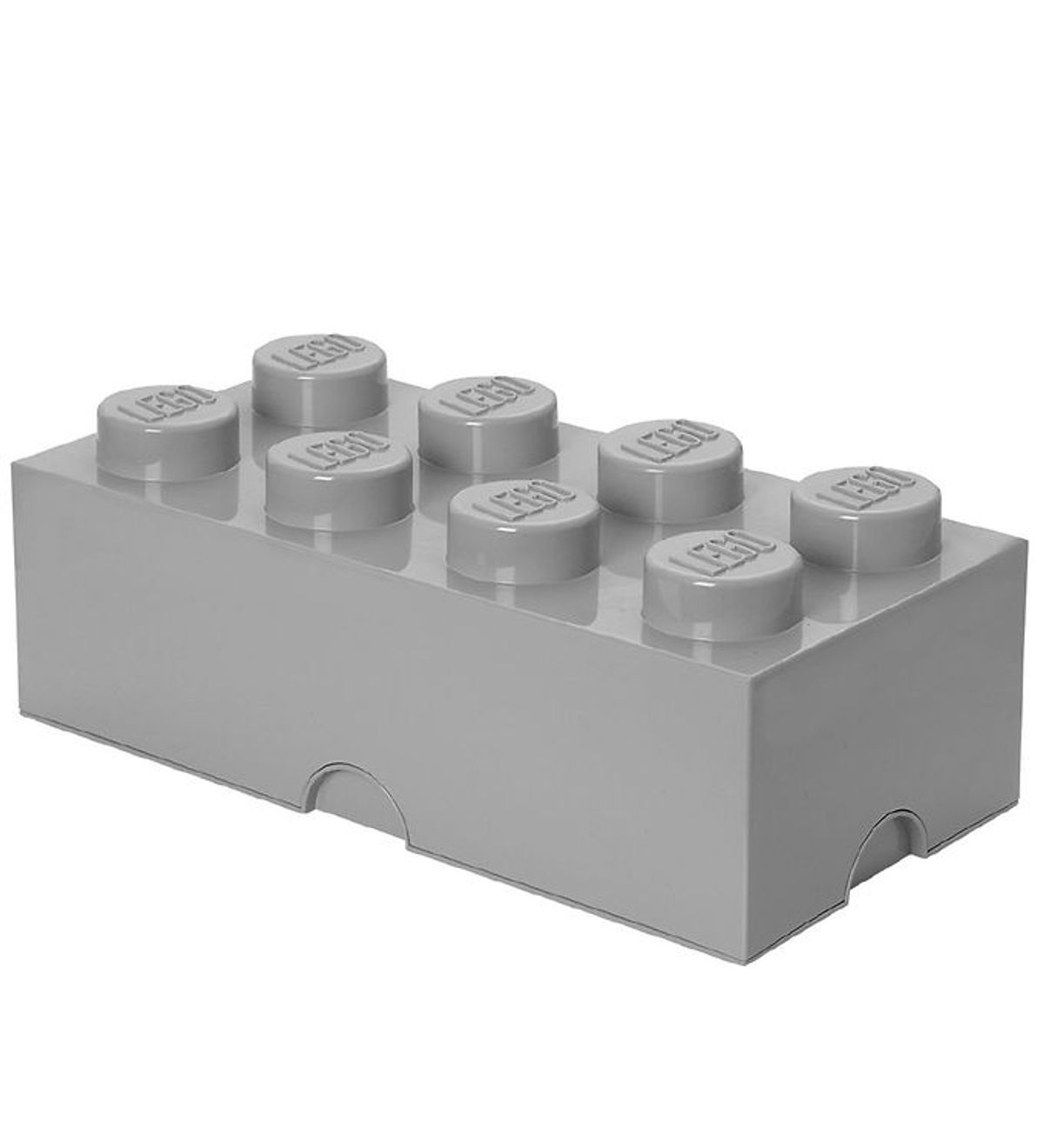 LEGO ® Storage Opbevaringsboks - 8 Knopper - 50x25x18 - Lysegrå