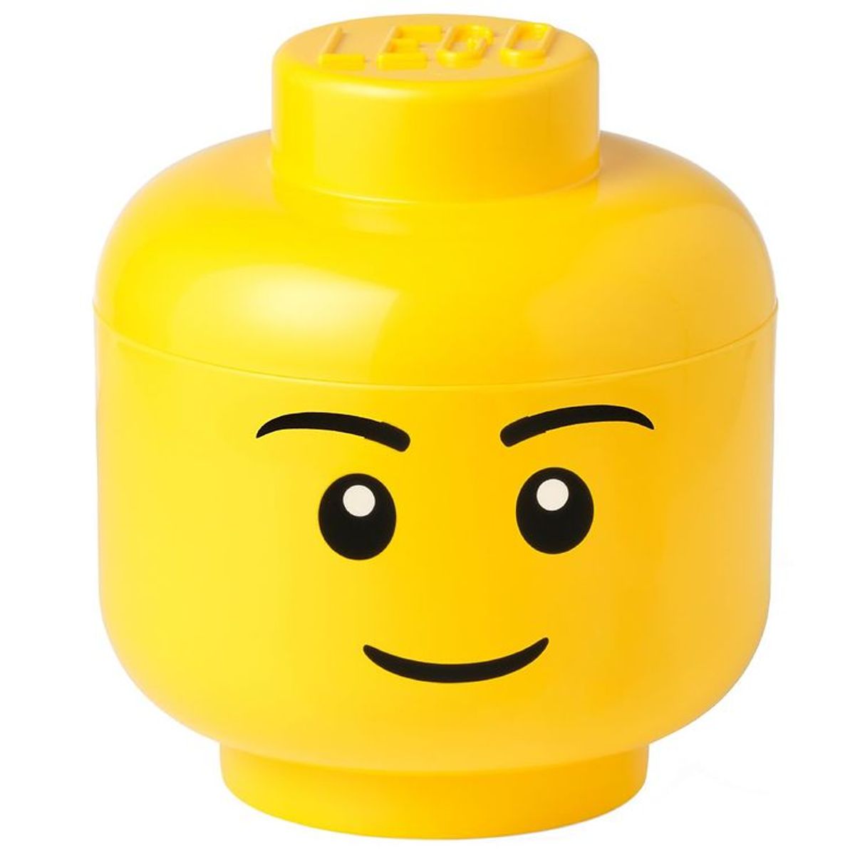 LEGO ® Storage Opbevaringsboks - Stor - Hoved - 27 cm - Dreng