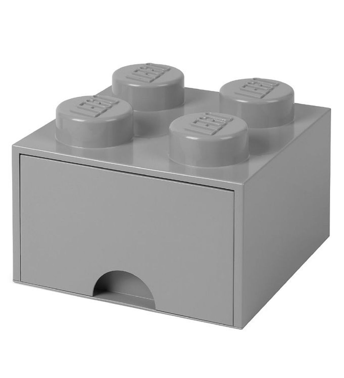 LEGO ® Storage Opbevaringsskuffe - 4 Knopper - 25x25x18 - Grå