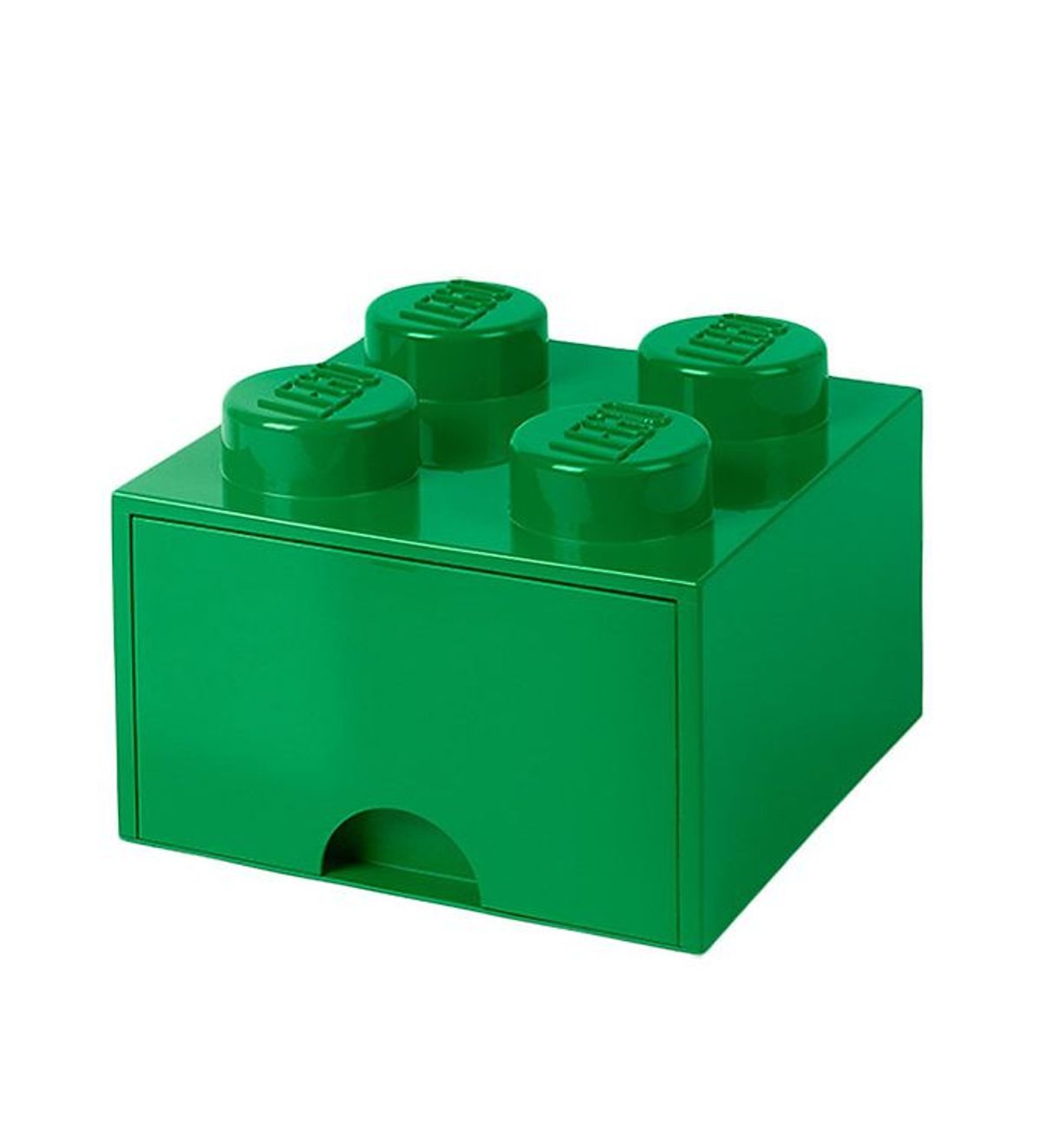 LEGO ® Storage Opbevaringsskuffe - 4 Knopper - 25x25x18 - Grøn