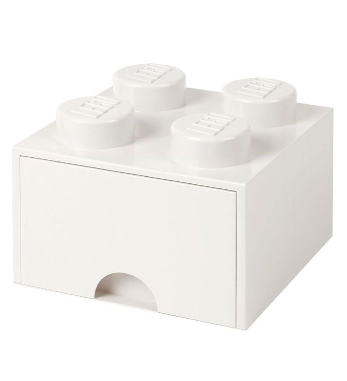 LEGO ® Storage Opbevaringsskuffe - 4 Knopper - 25x25x18 - Hvid