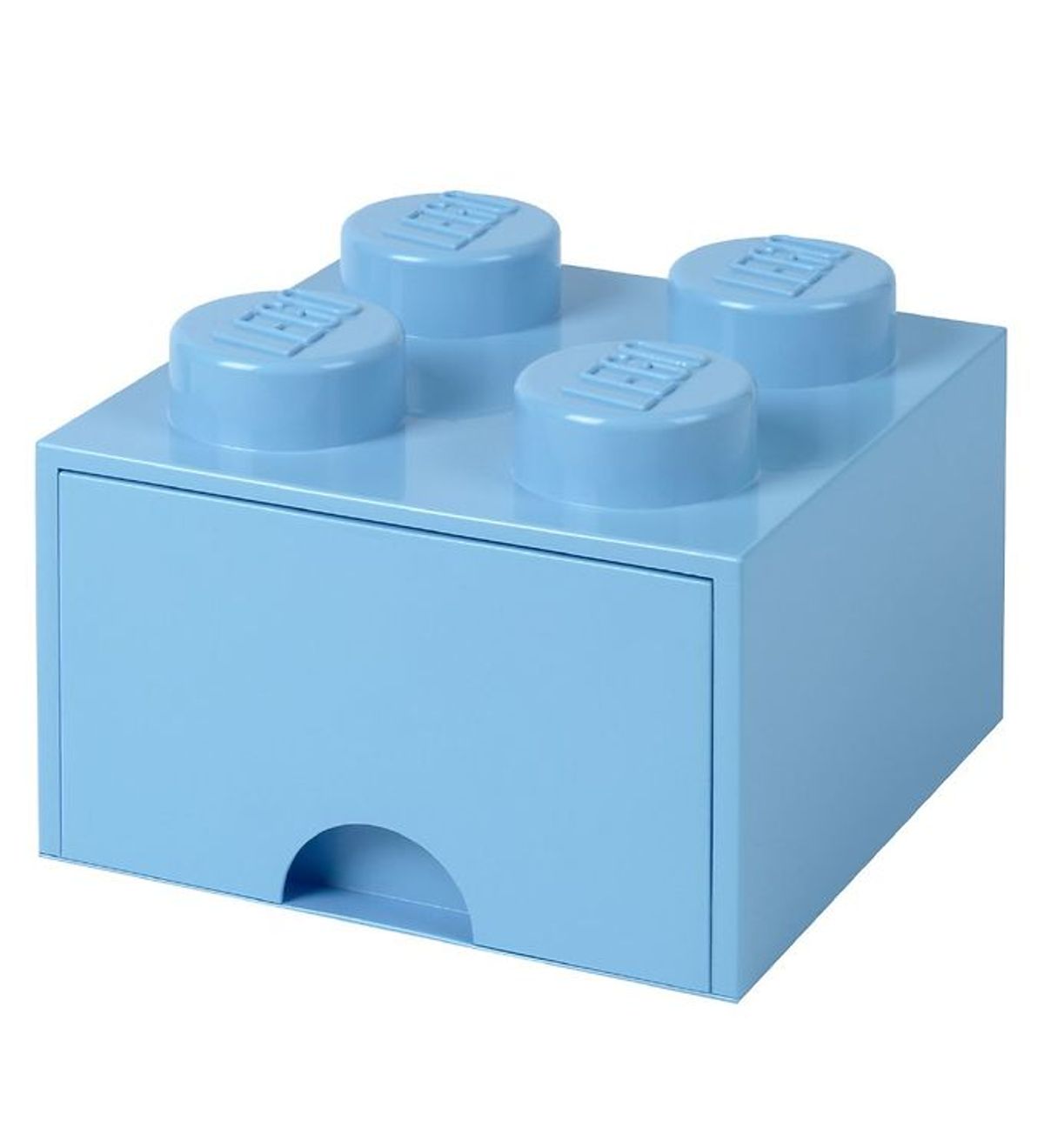 LEGO ® Storage Opbevaringsskuffe - 4 Knopper - 25x25x18 - Lyseblå