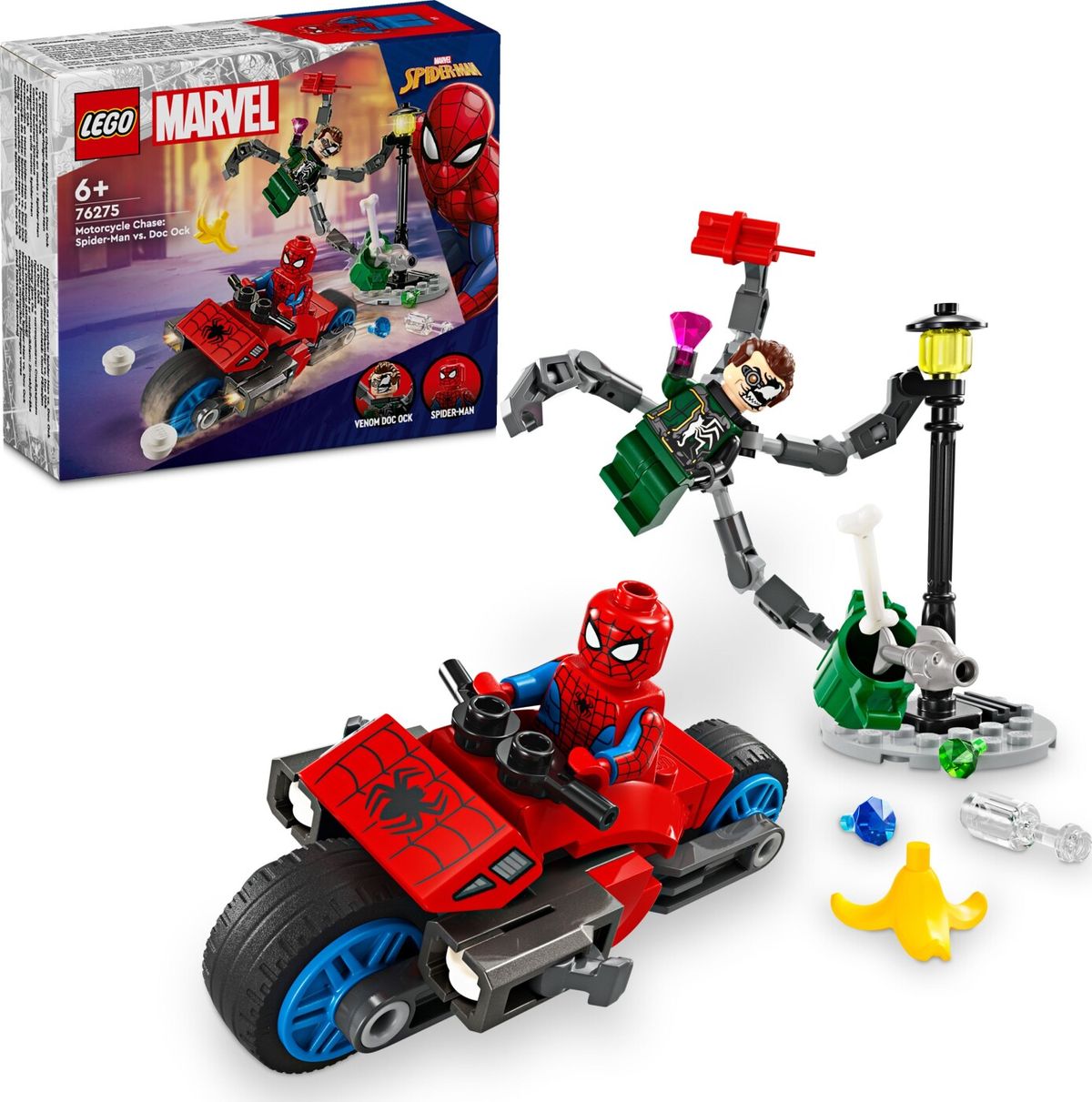 Lego Super Heroes - Motorcykeljagt: Spider-man Mod Doc Ock - 76275