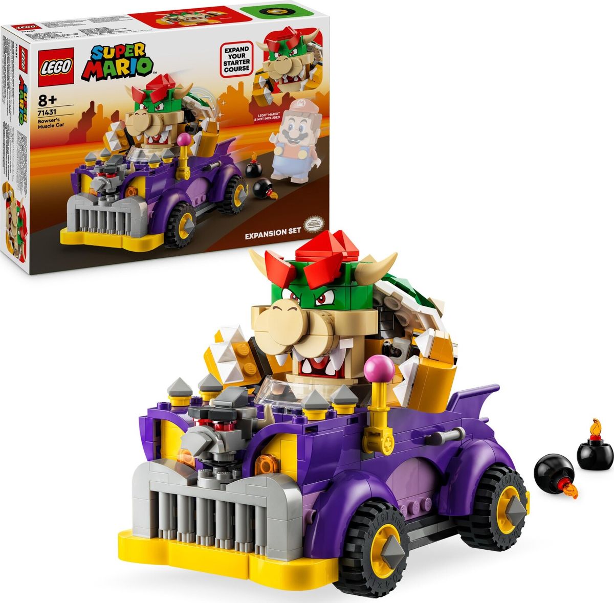 Lego Super Mario - Bowsers Muskelbil - Udvidelsessæt - 71431