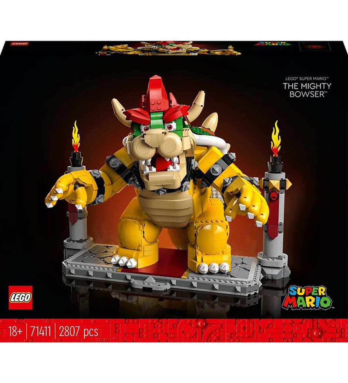 LEGO ® Super Mario - Den Mægtige Bowser 71411 - 2807 Dele