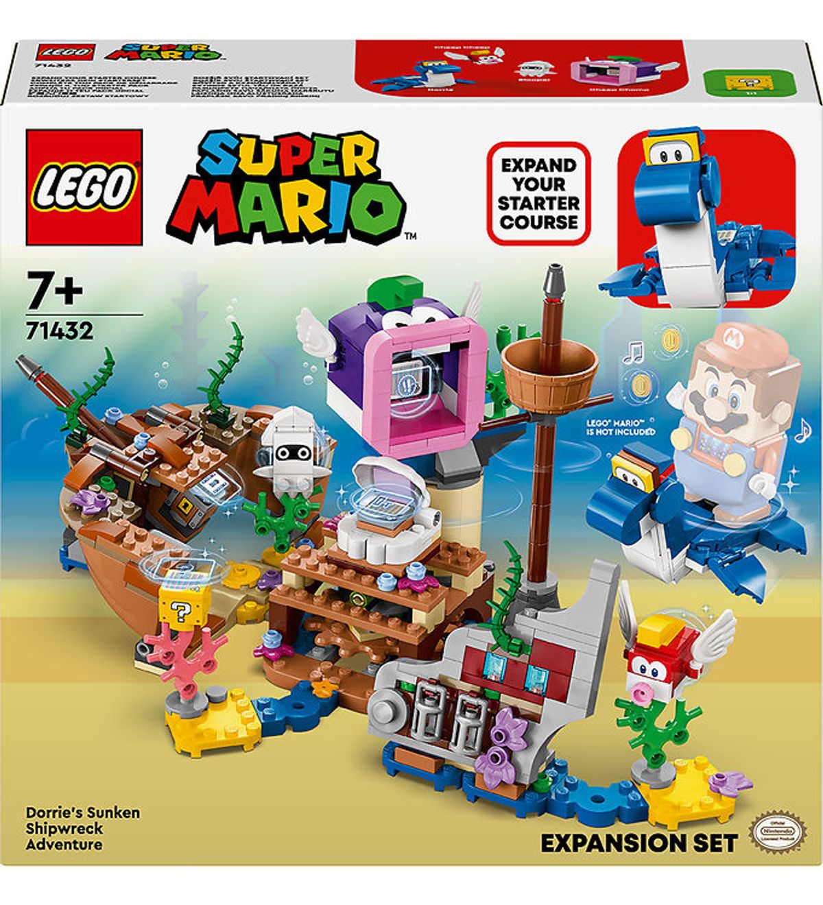 LEGO ® Super Mario - Dorries Skibsvrags-eventyr Udvidelsessæt 714