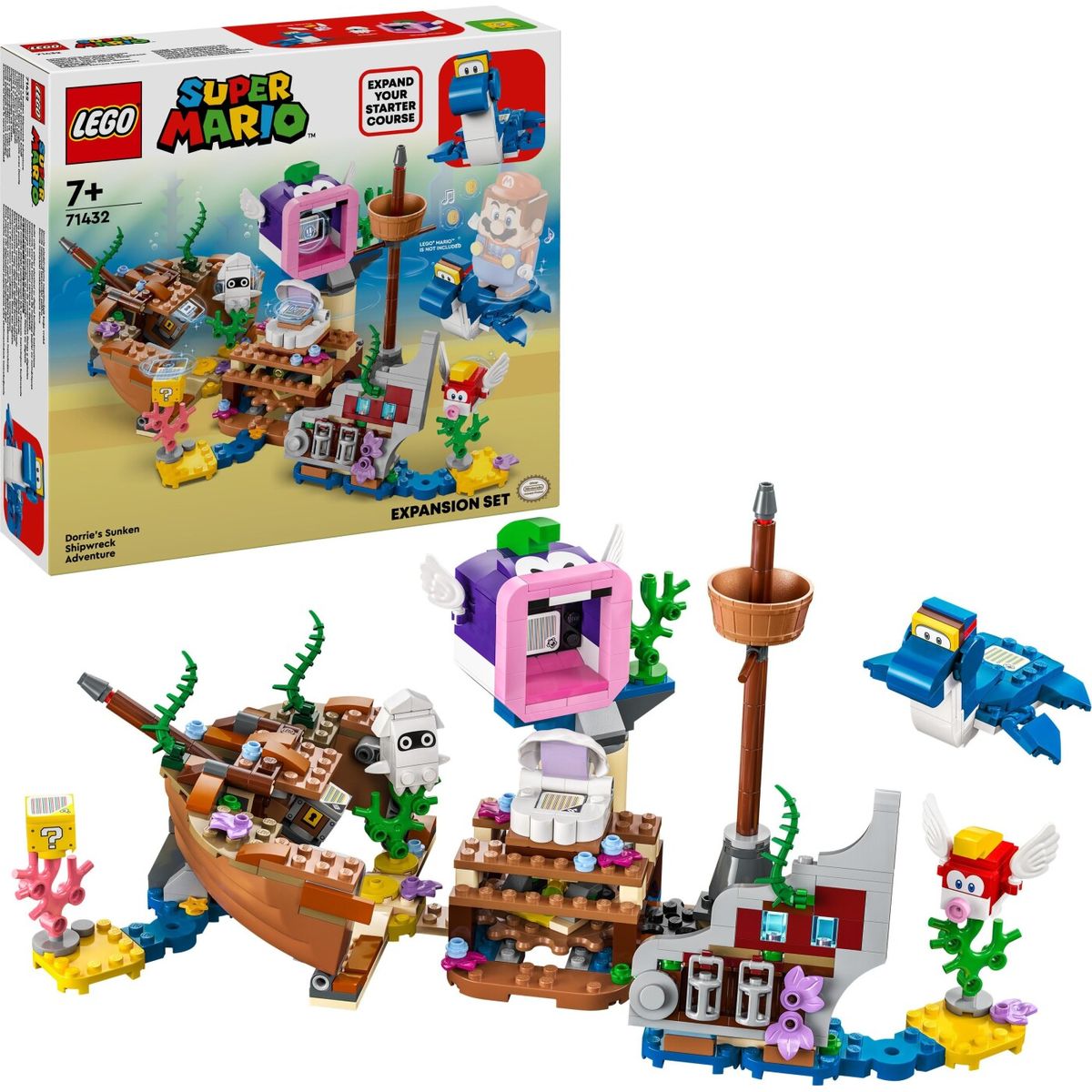 Lego Super Mario - Dorries Skibsvrags-eventyr - Udvidelsessæt - 71432)