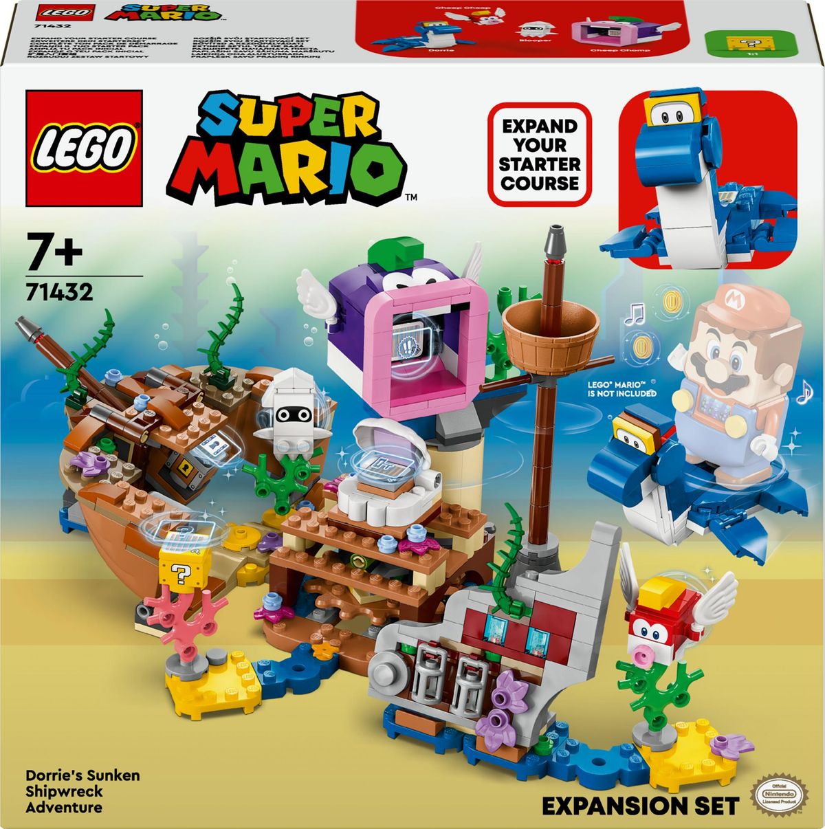 LEGO Super Mario - Dorrie's Sunken Shipwreck Adventure Expansion Set (71432)