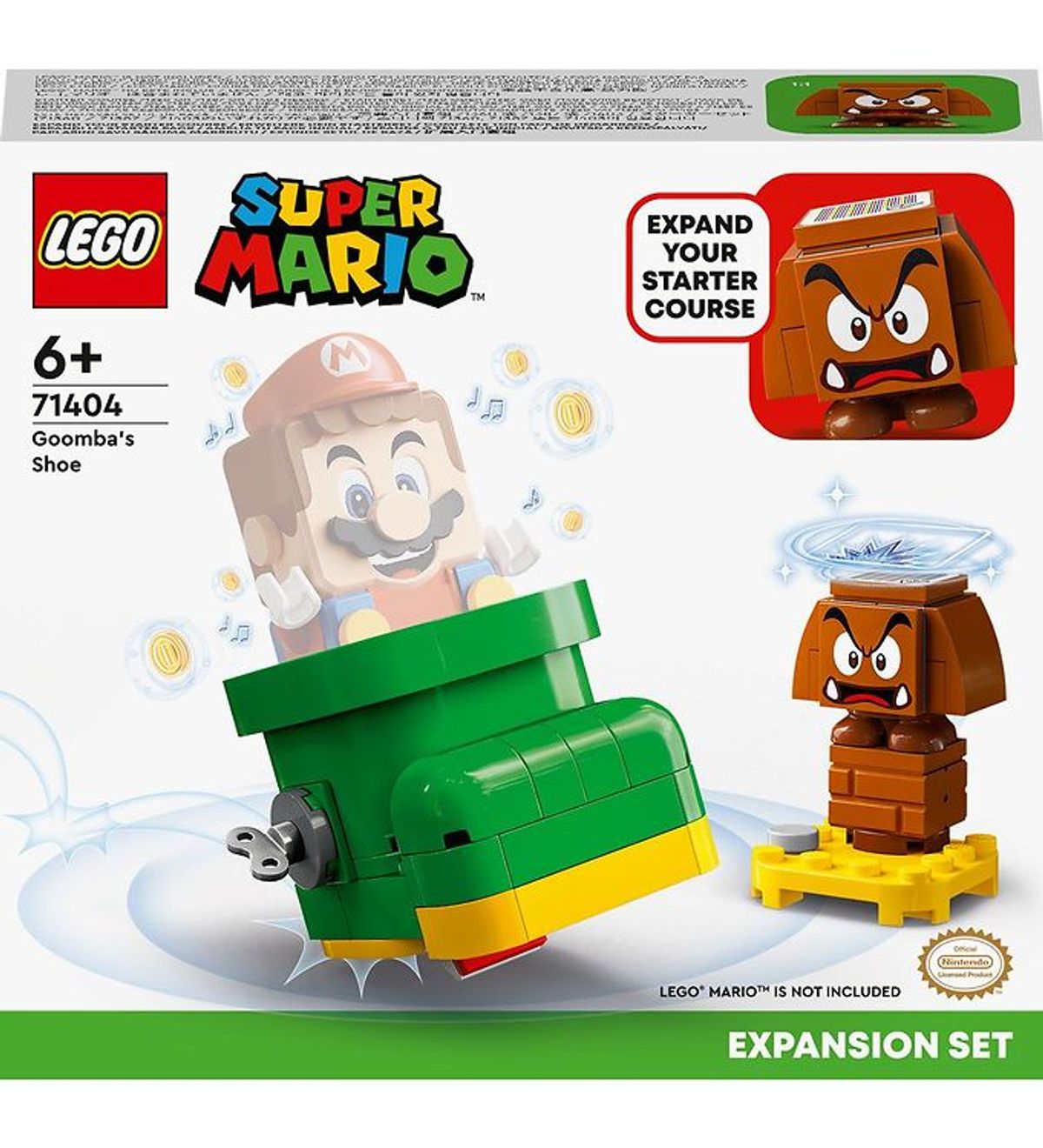 LEGO ® Super Mario - Goombas Sko 71404 - Udvidelsessæt - 76 Dele