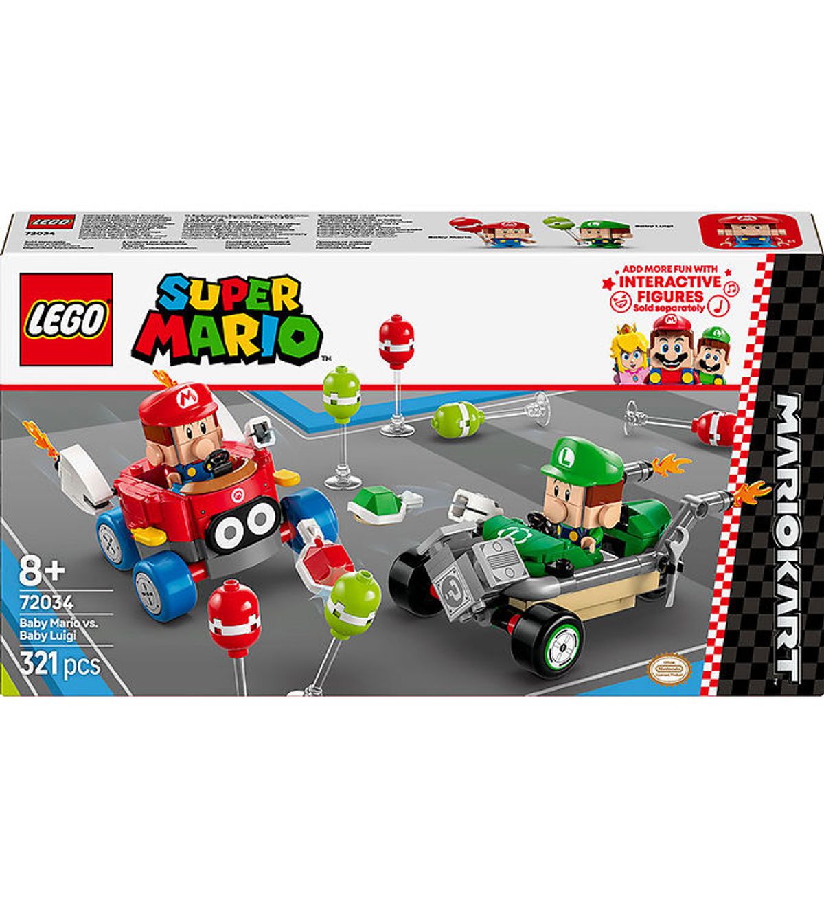 LEGO ® Super Mario - Mario Kart: Baby Mario ... 72034 - 321 Dele