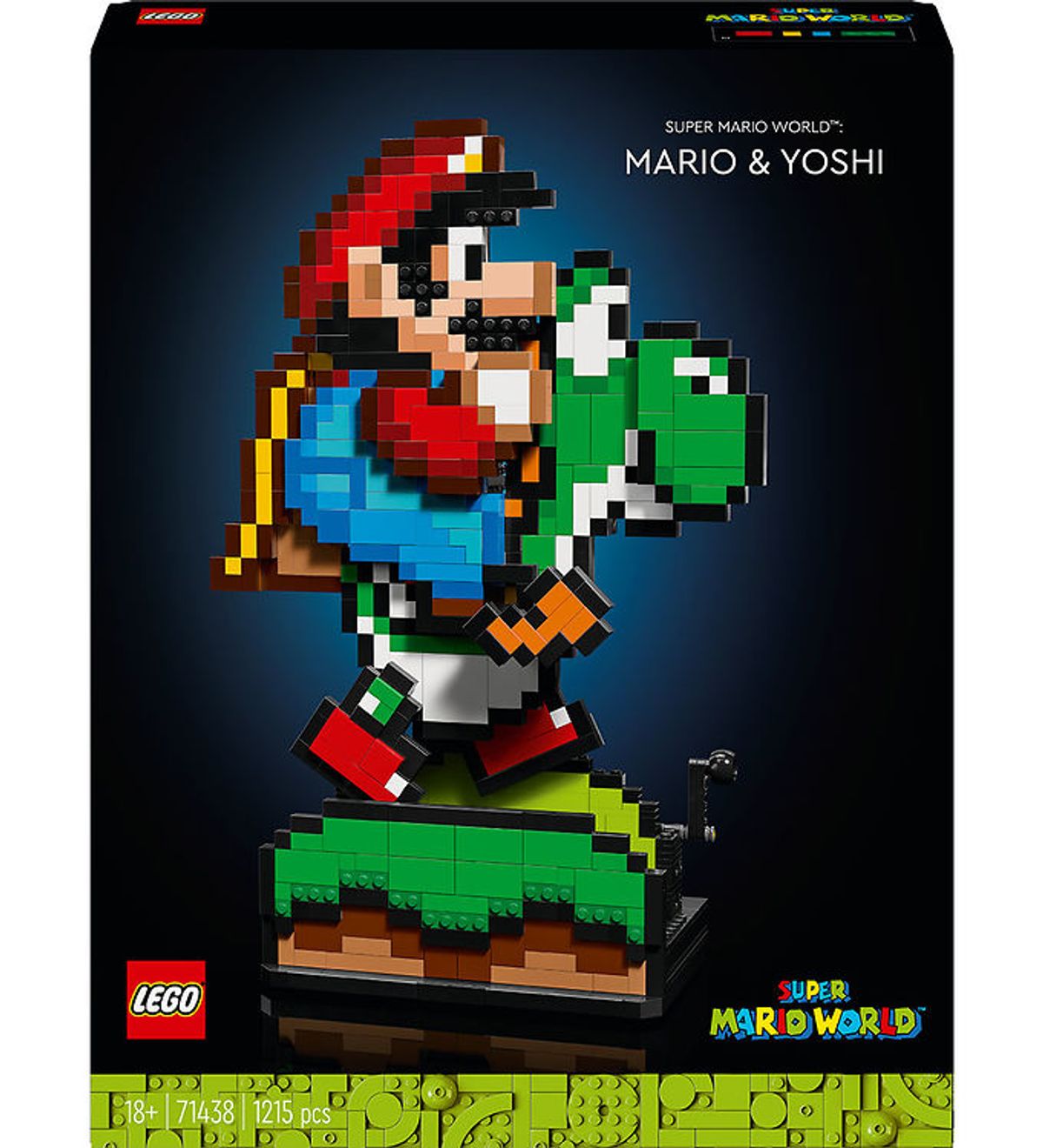 LEGO ® Super Mario World: Mario og Yoshi 71438 - 1215 Dele