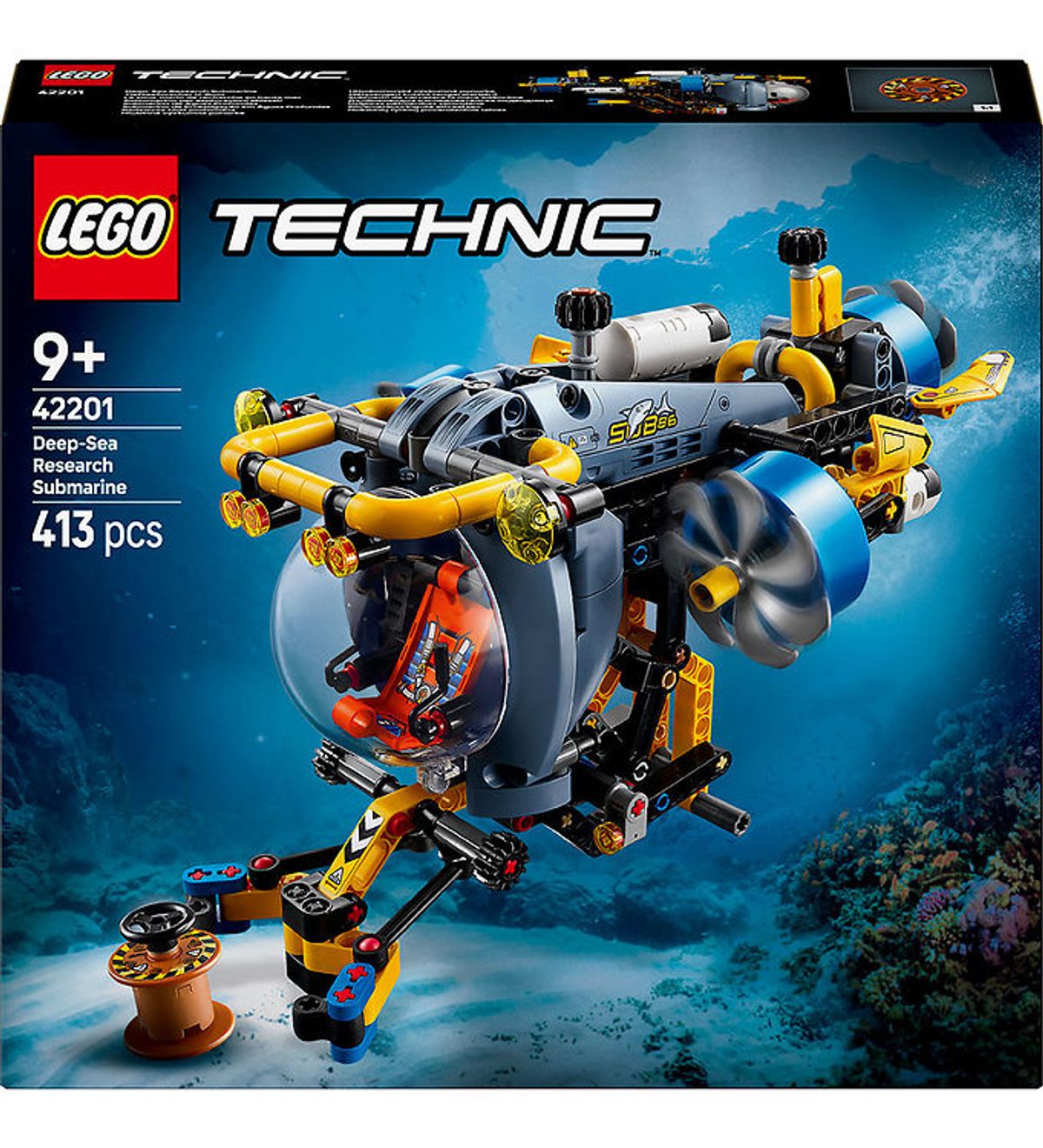 LEGO ® Technic - Dybhavsforsknings-Ubåd 42201 - 413 Dele